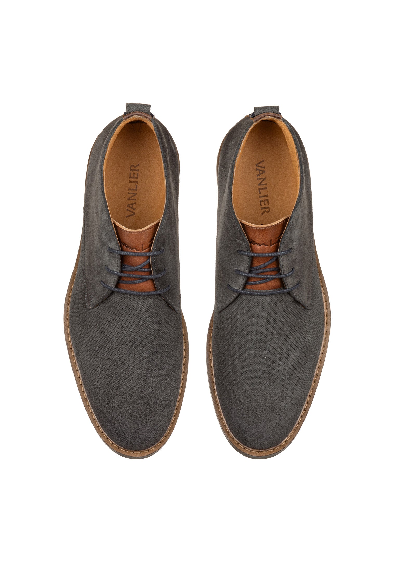 Antraciet grijs suède Boston boot