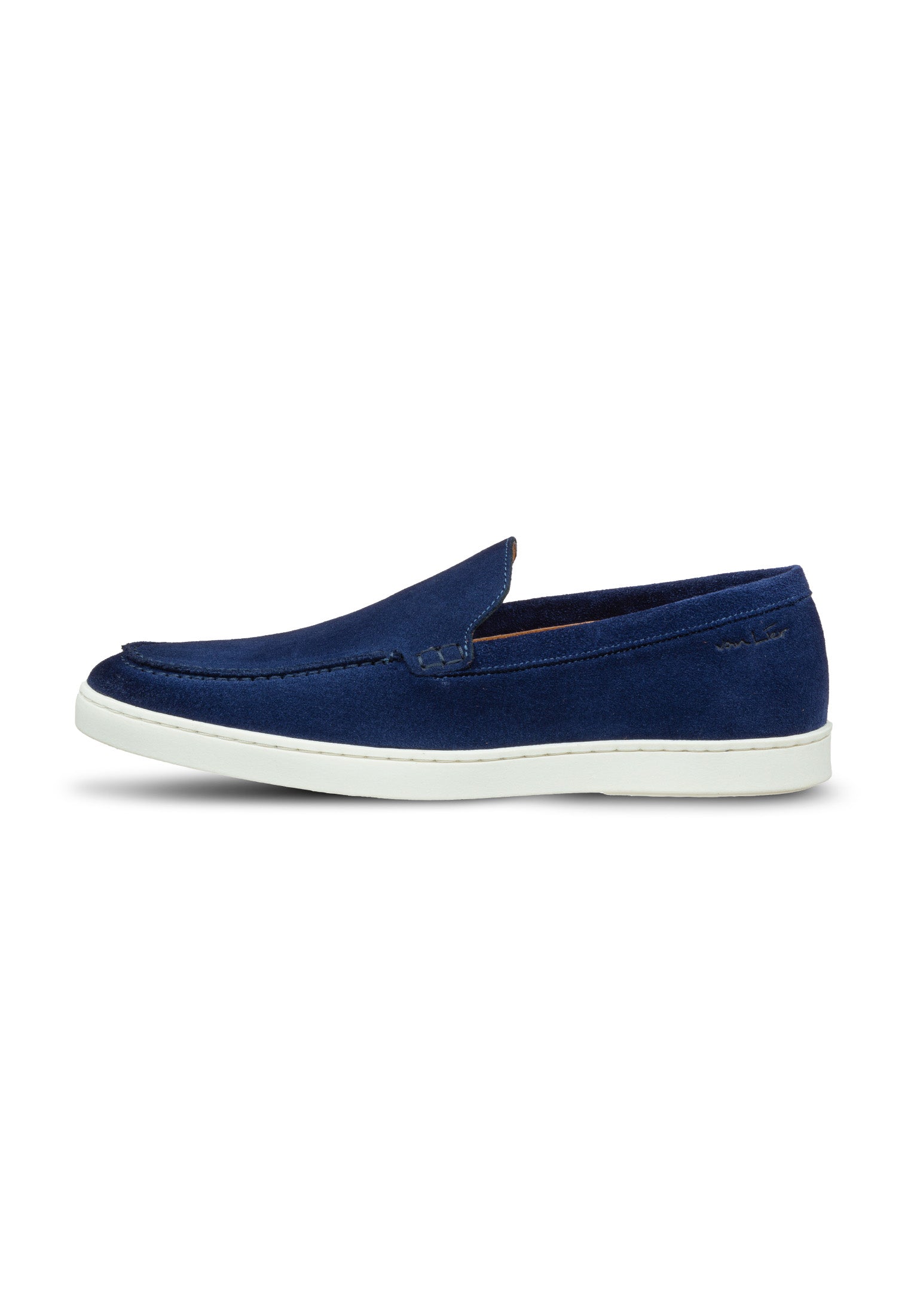 Blauw suède Lugano loafer