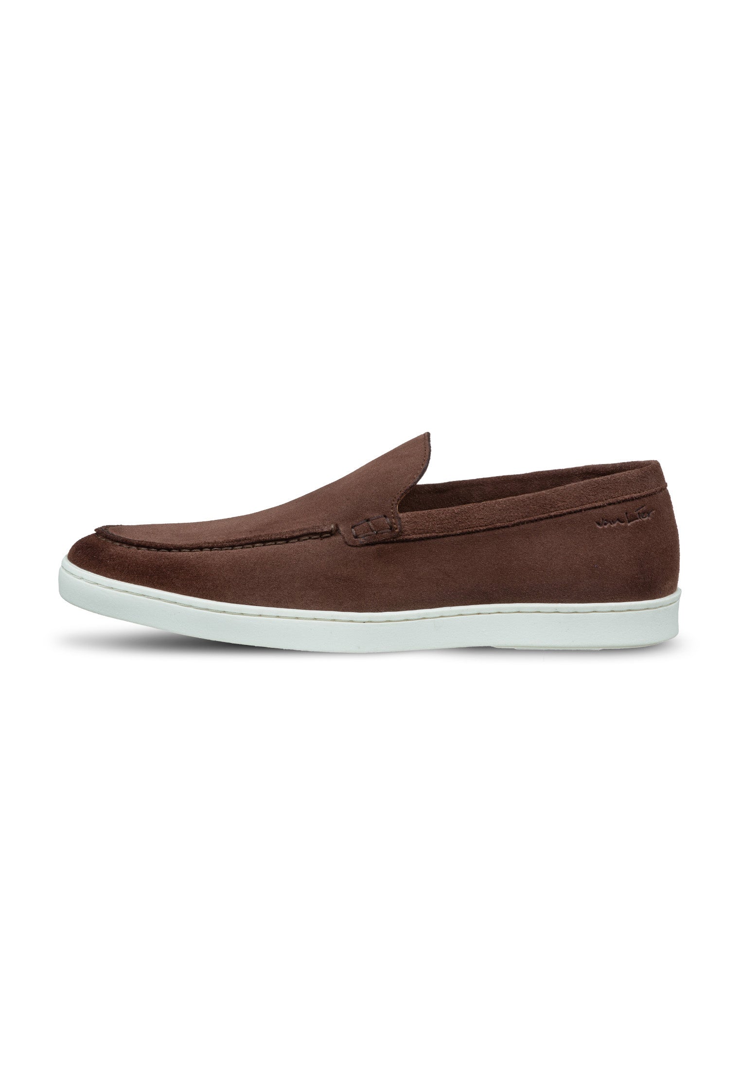 Donker bruin suède Lugano loafer