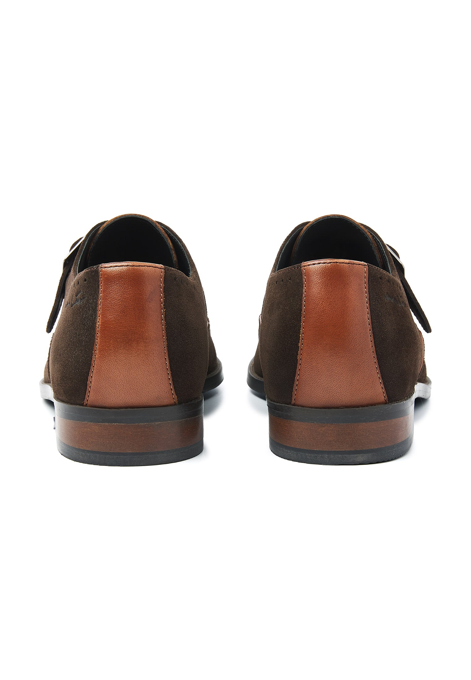 Testa di moro bruin suède Bregenz gespschoen