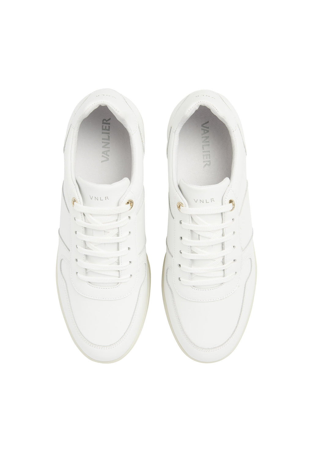 Wit gladleren Mercato sneaker