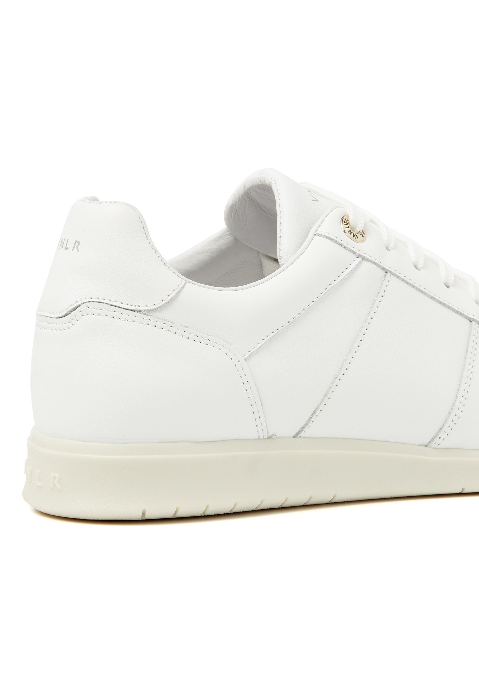 Wit gladleren Mercato sneaker