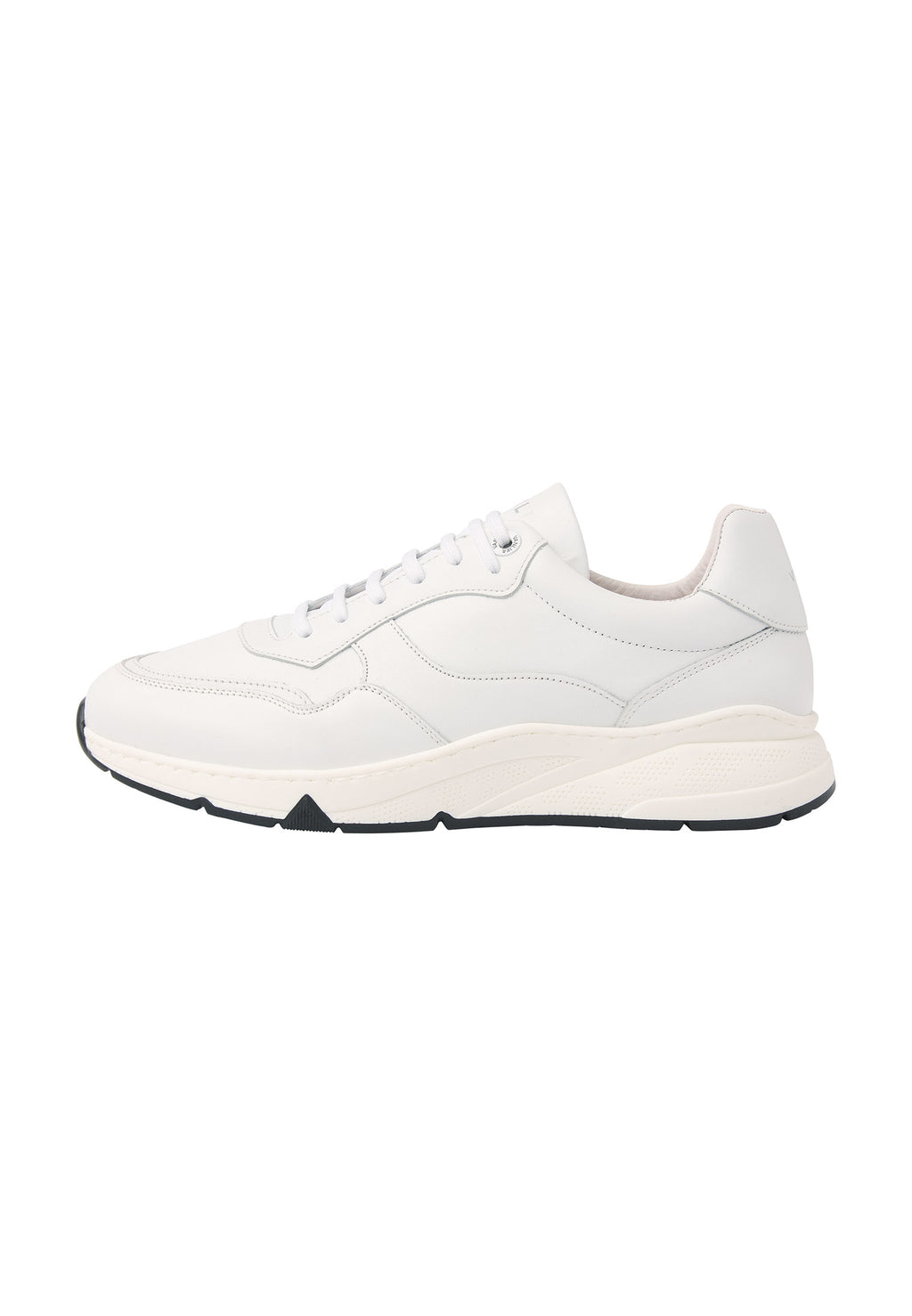 White smooth leather Porto sneaker