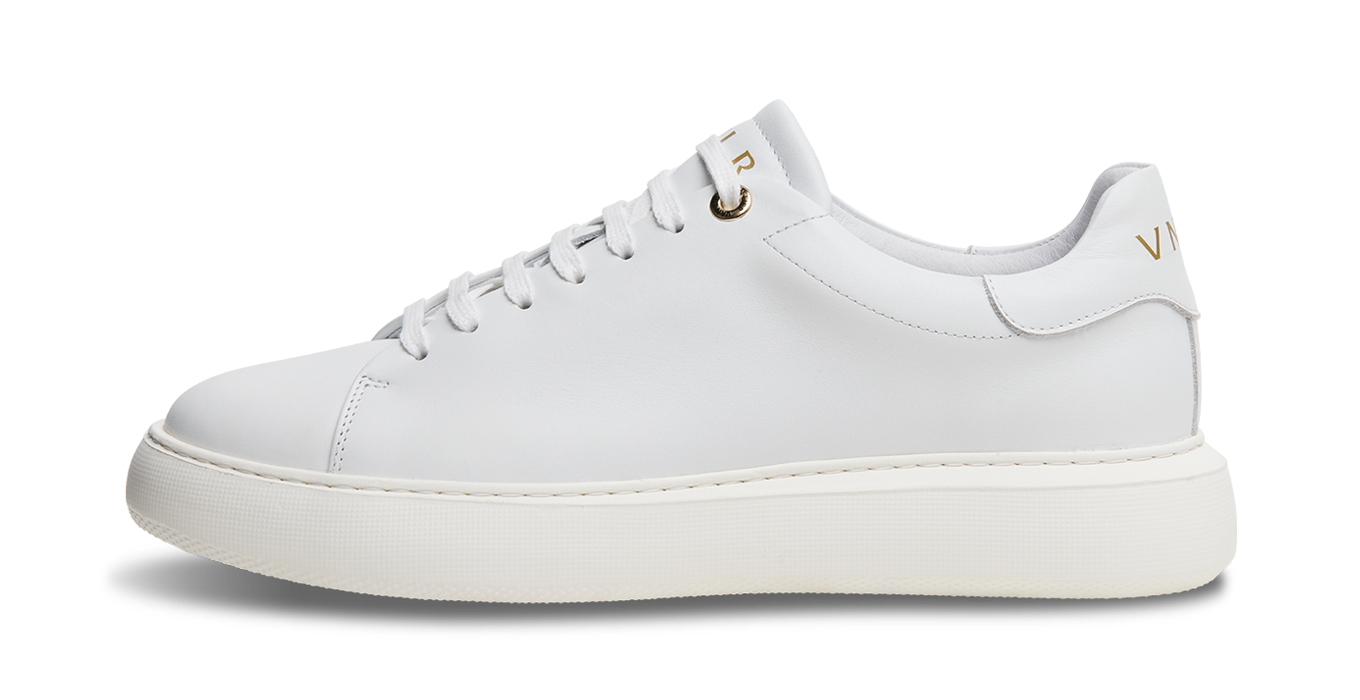 White smooth leather Vito sneaker