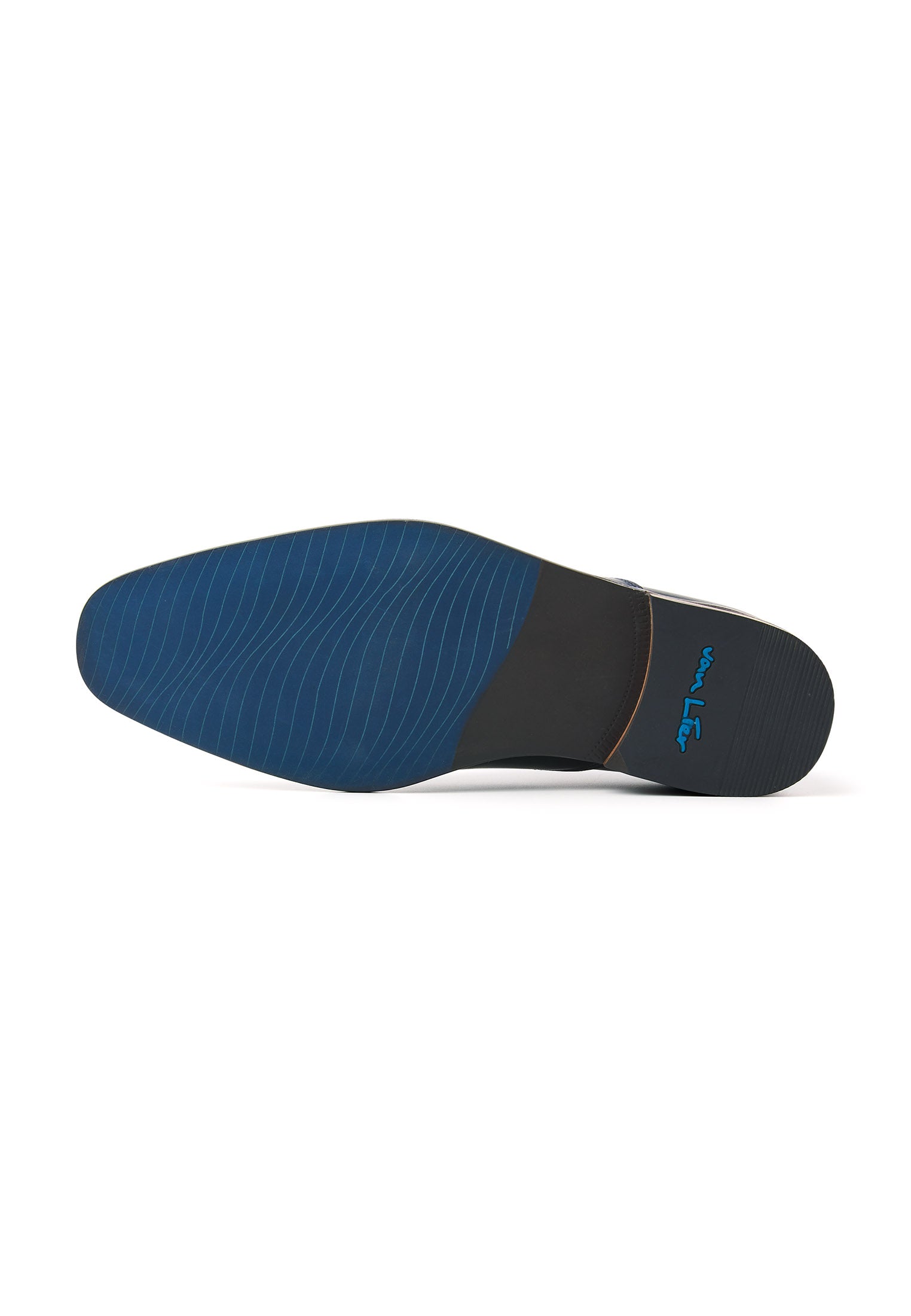 Navy blauw gladleren Carvalho veterschoen