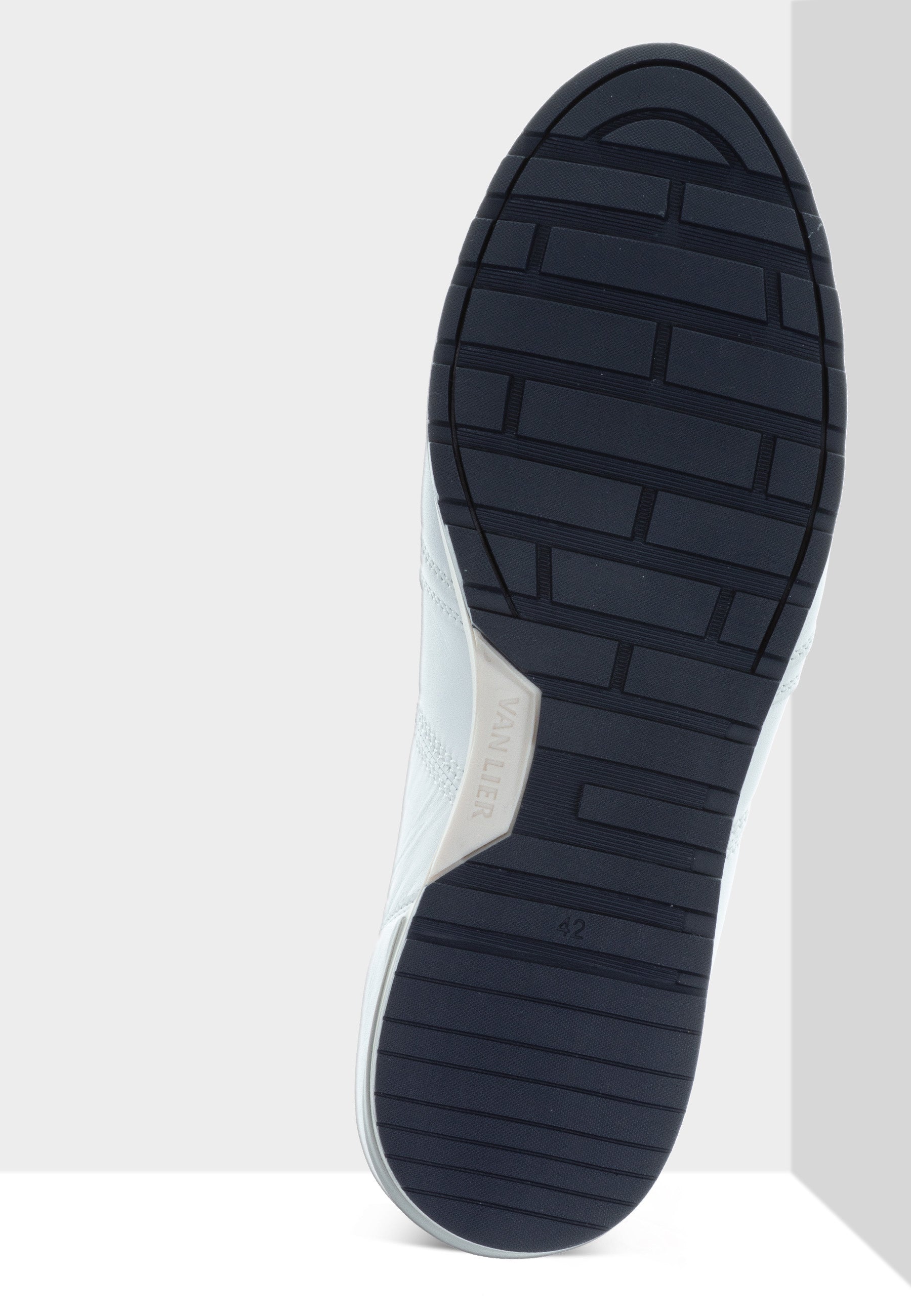 Wit gladleren Anzano sneaker 