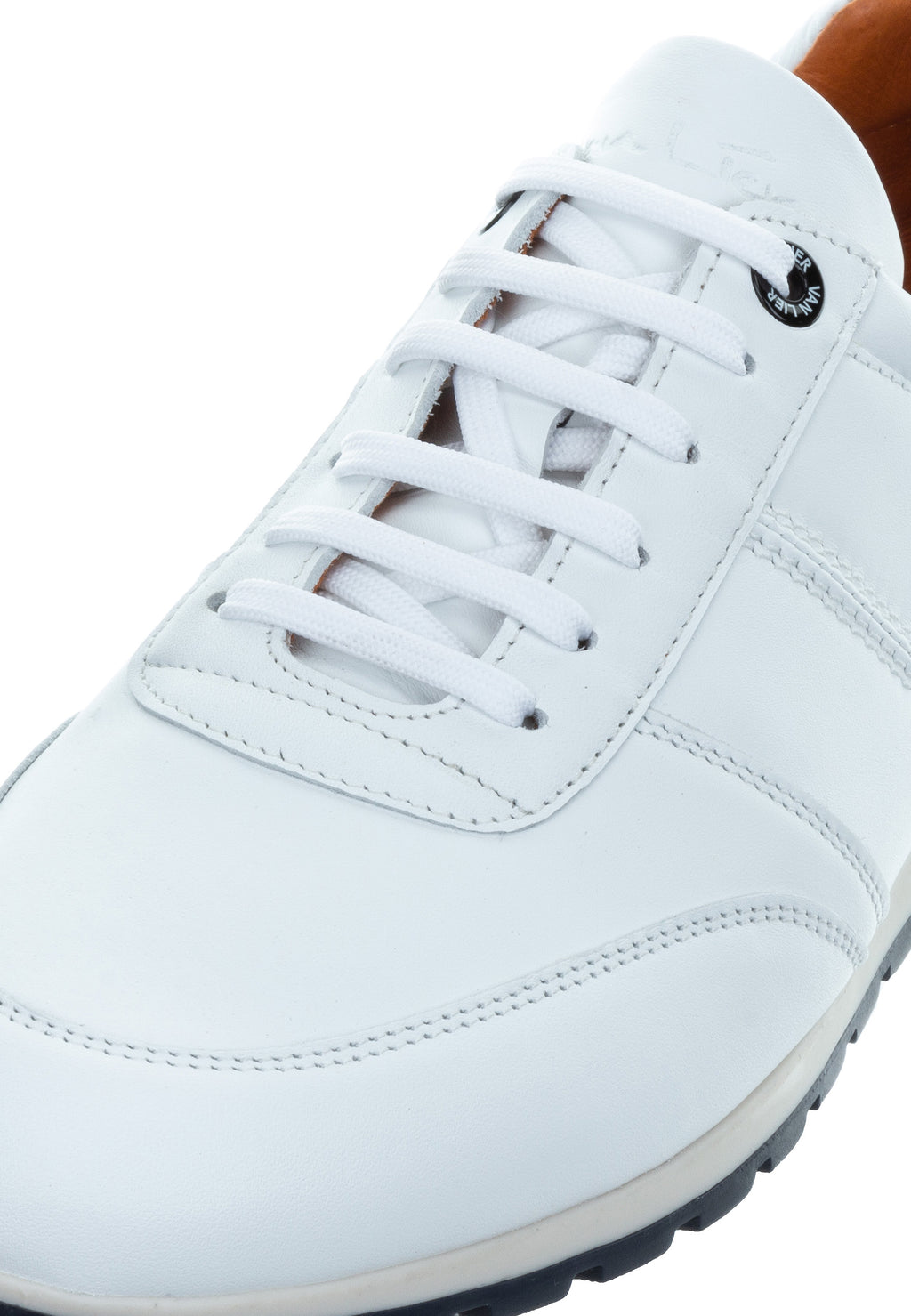 Wit gladleren Anzano sneaker 