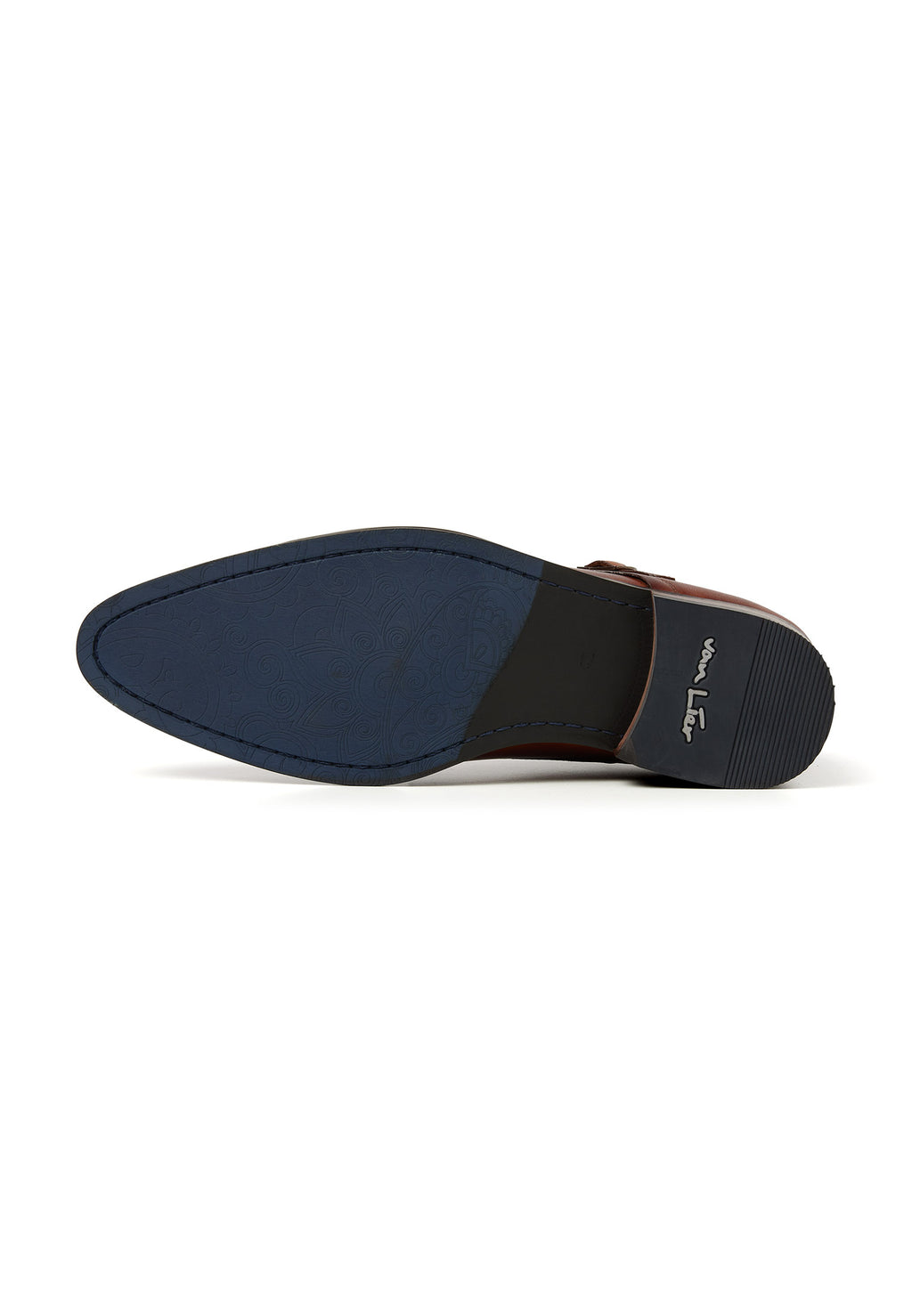 Cognac smooth leather Vienna buckle shoe