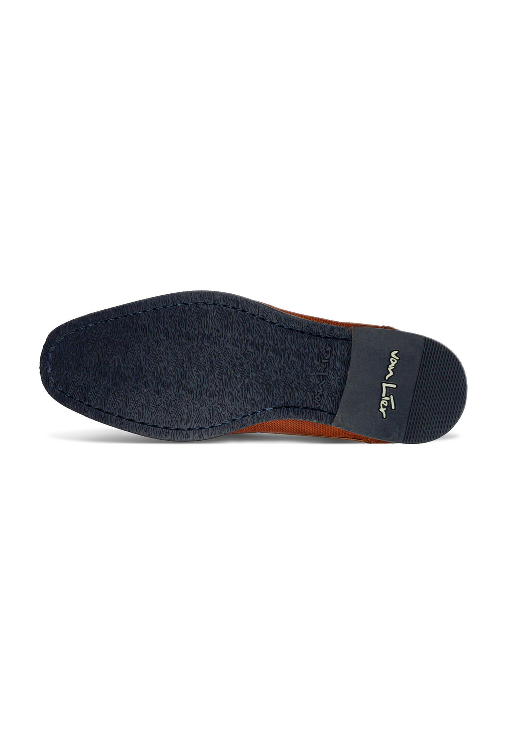 Licht cognac gladleren Amalfi halfhoge veterschoen