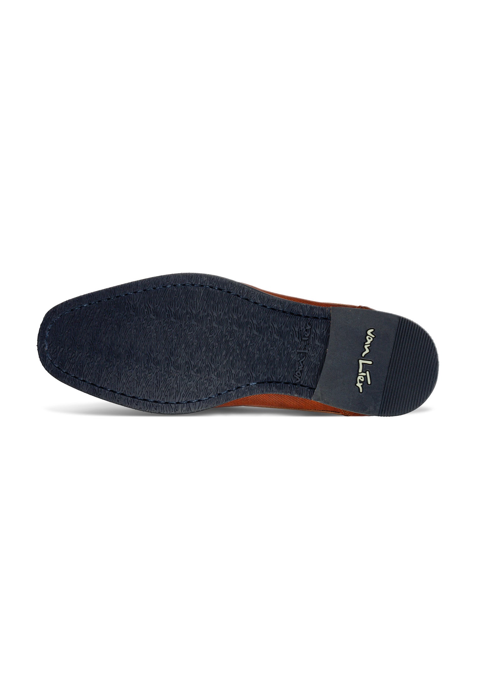 Licht cognac gladleren Amalfi halfhoge veterschoen
