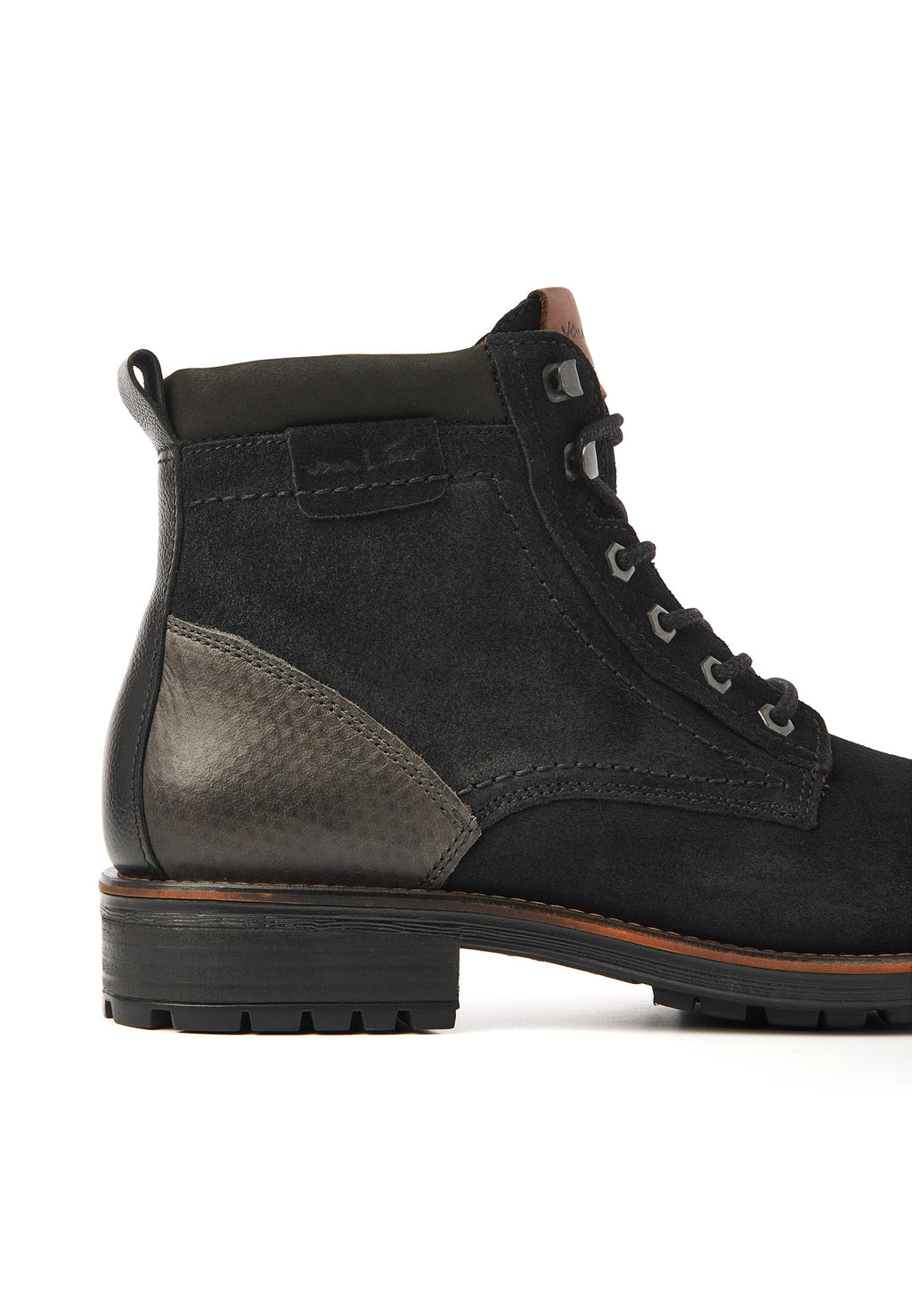 Zwart suède Fritz boot