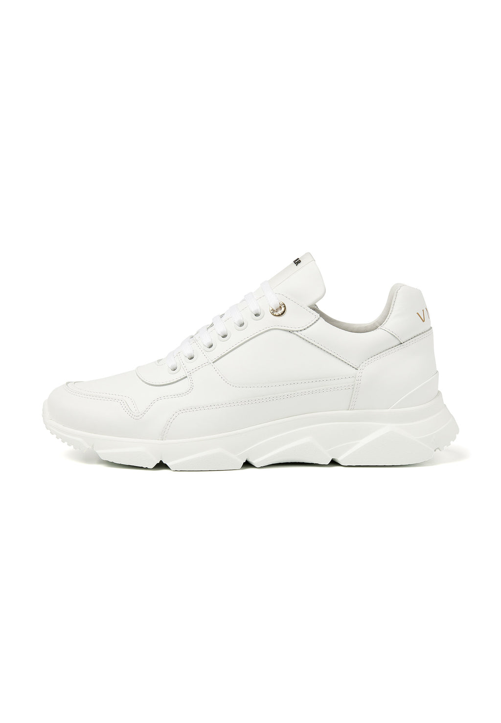 Wit gladleren Rock sneaker
