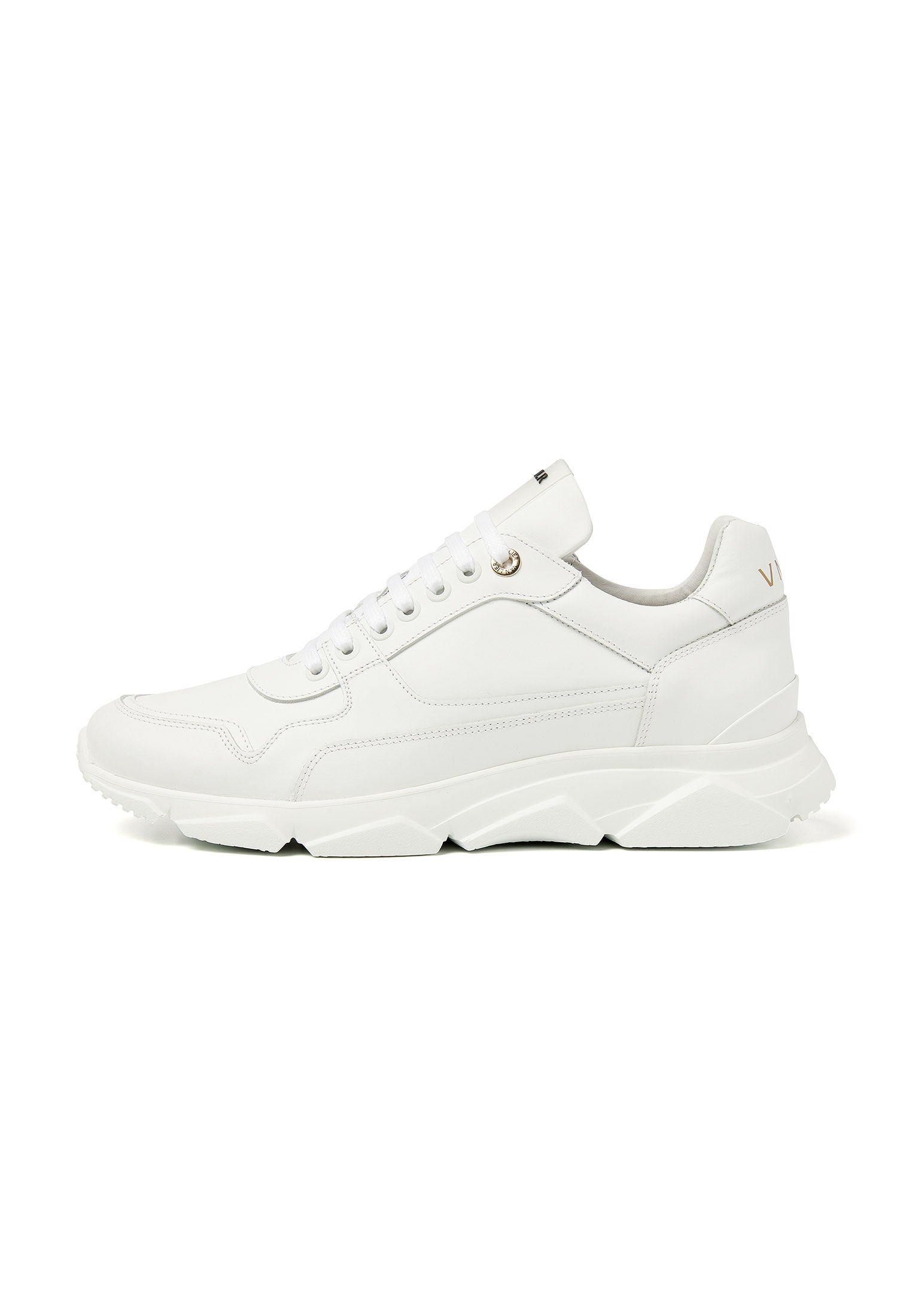 Wit gladleren Rock sneaker