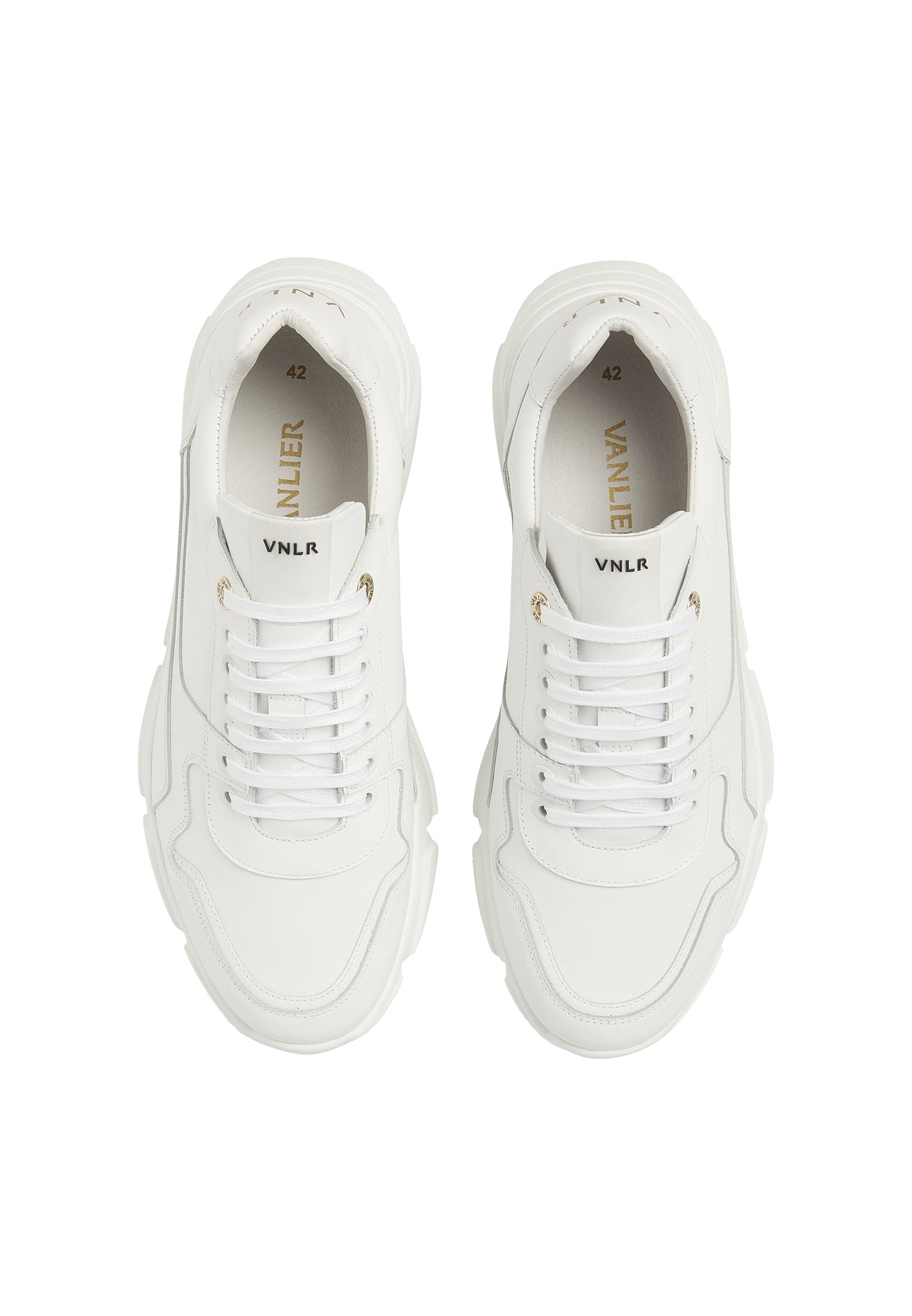 Wit gladleren Rock sneaker