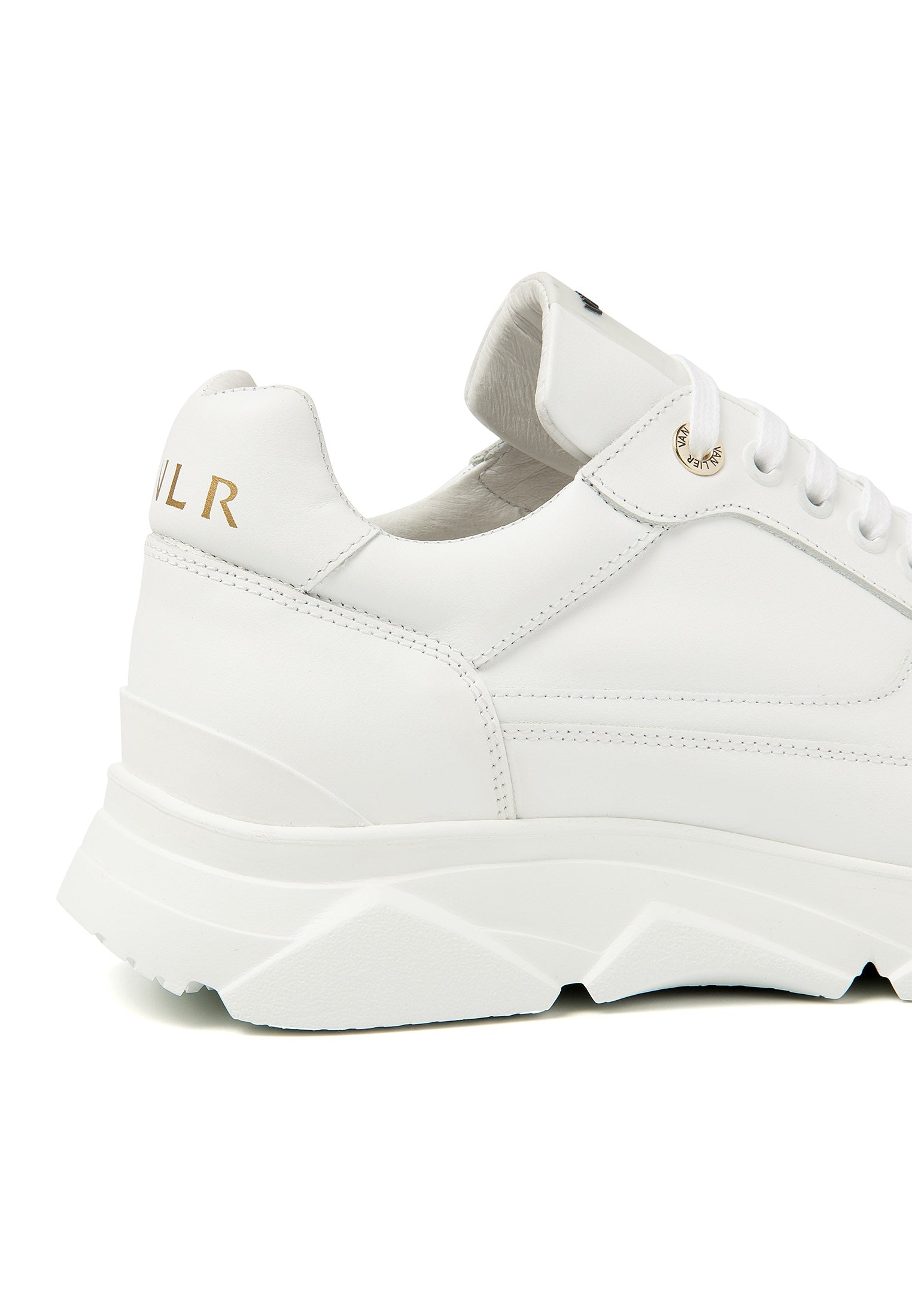 Wit gladleren Rock sneaker