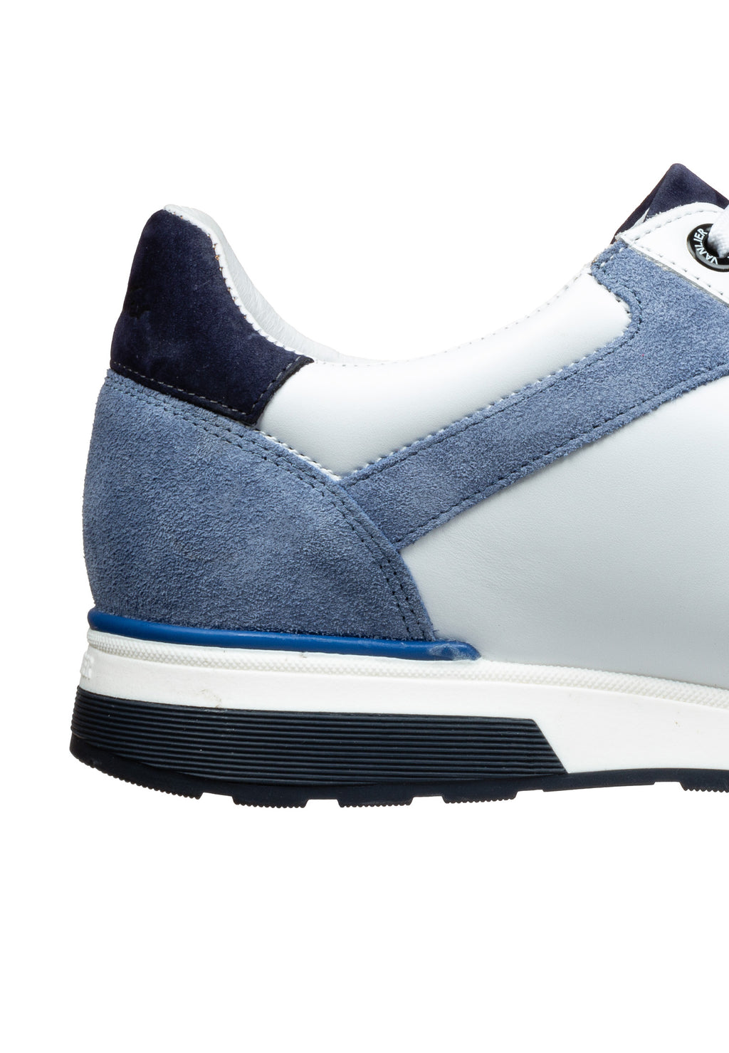 Wit combi gladleren Positano sneaker