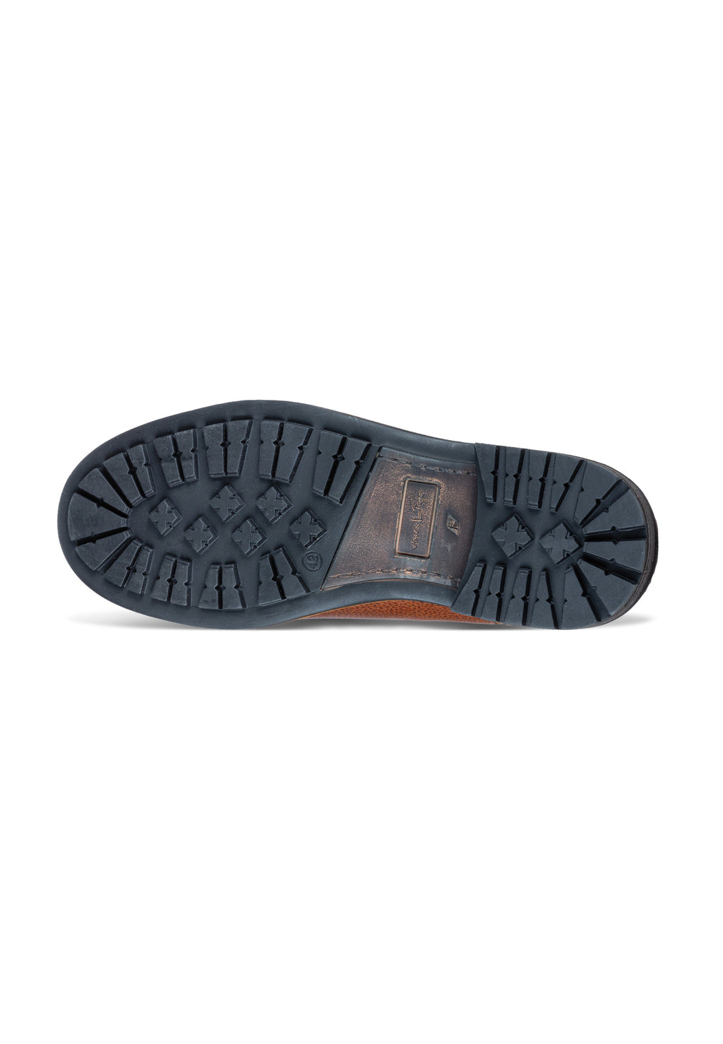 Bruin cognac gladleren Fritz chelsea boot
