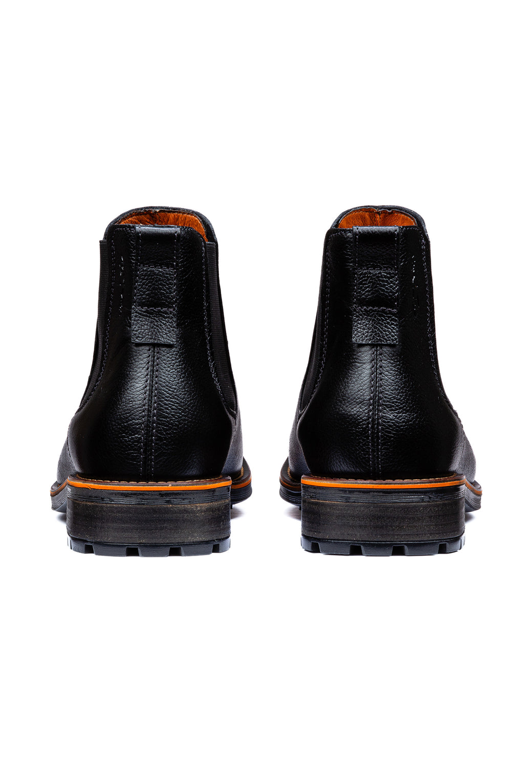Zwart gladleren Fritz Chelsea boot