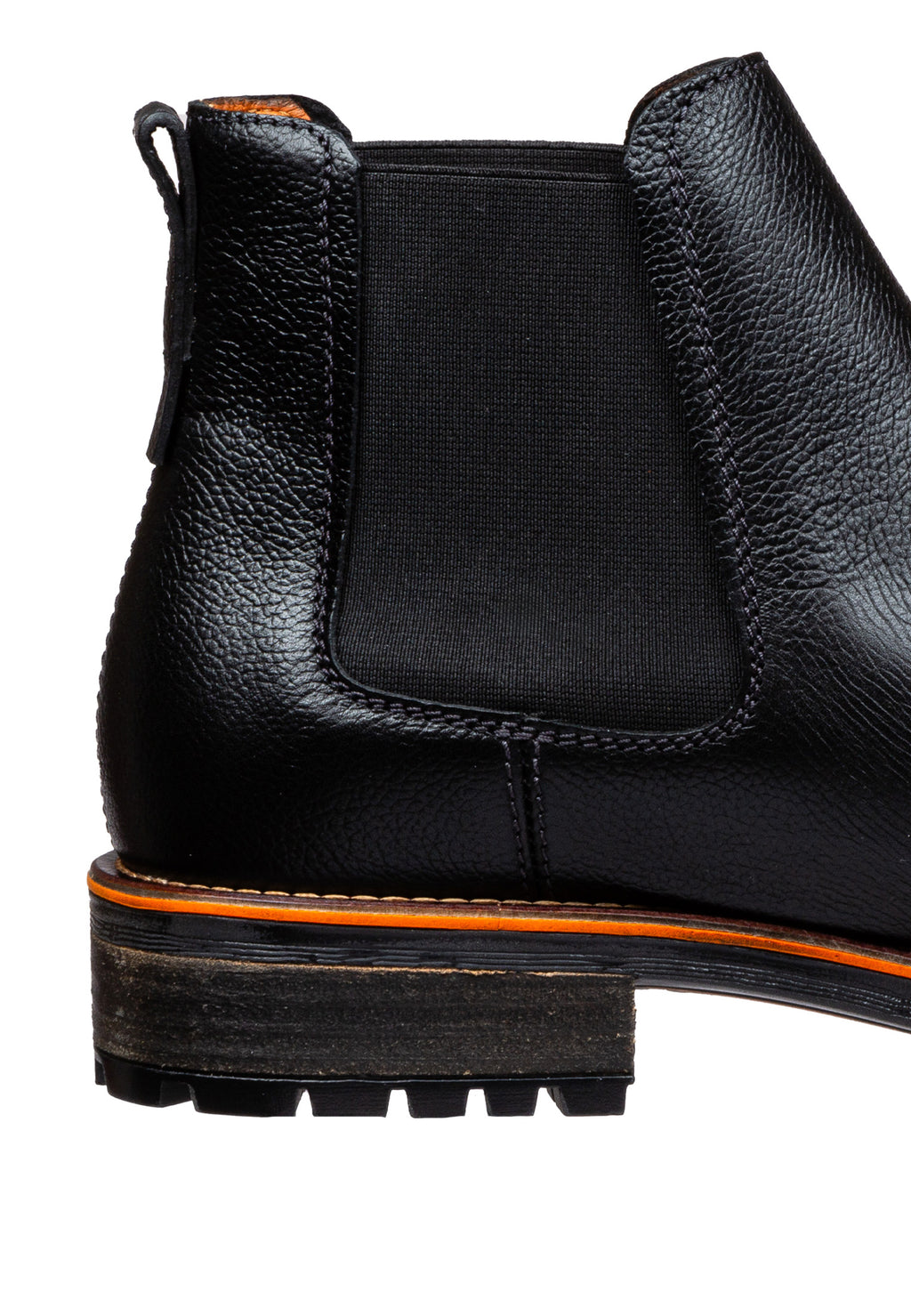Zwart gladleren Fritz Chelsea boot