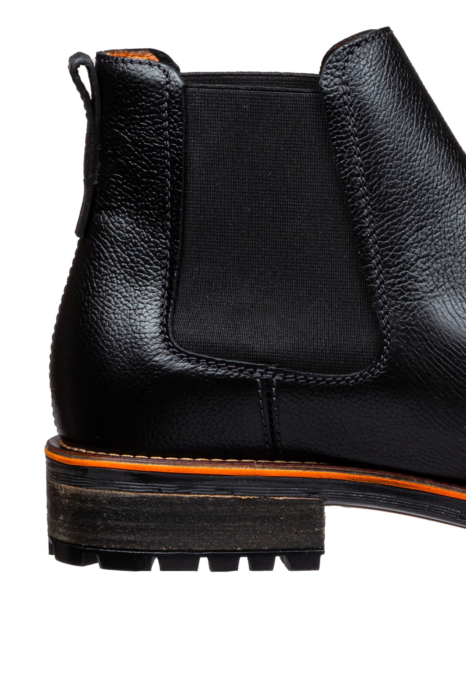 Zwart gladleren Fritz Chelsea boot