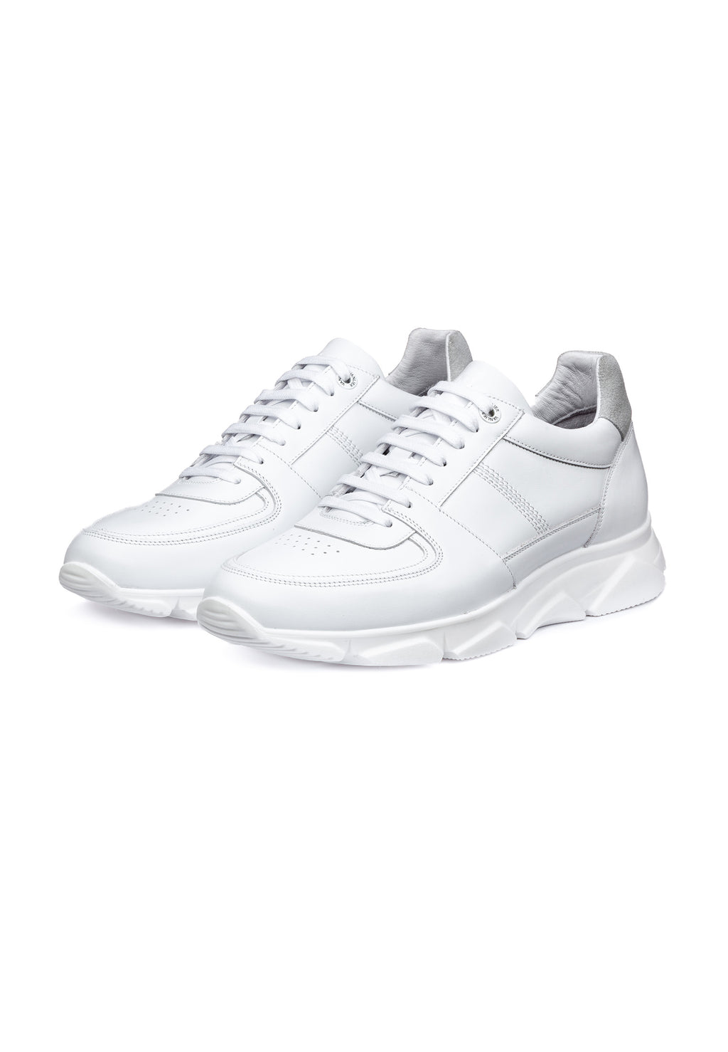 Wit gladleren Luca sneaker