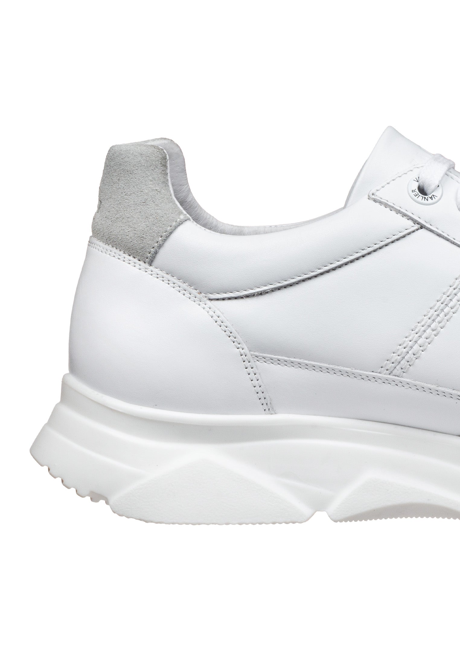 Wit gladleren Luca sneaker