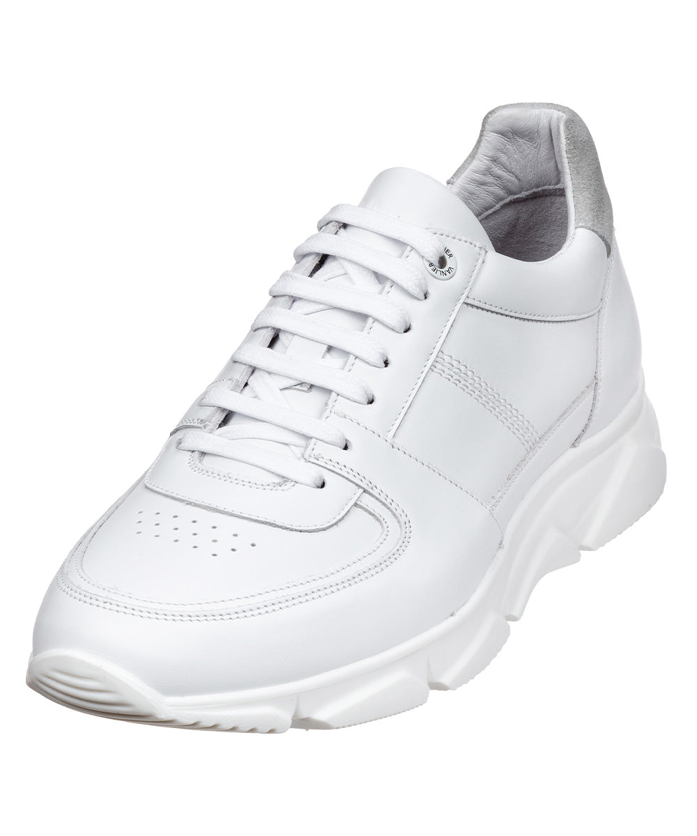 Wit gladleren Luca sneaker