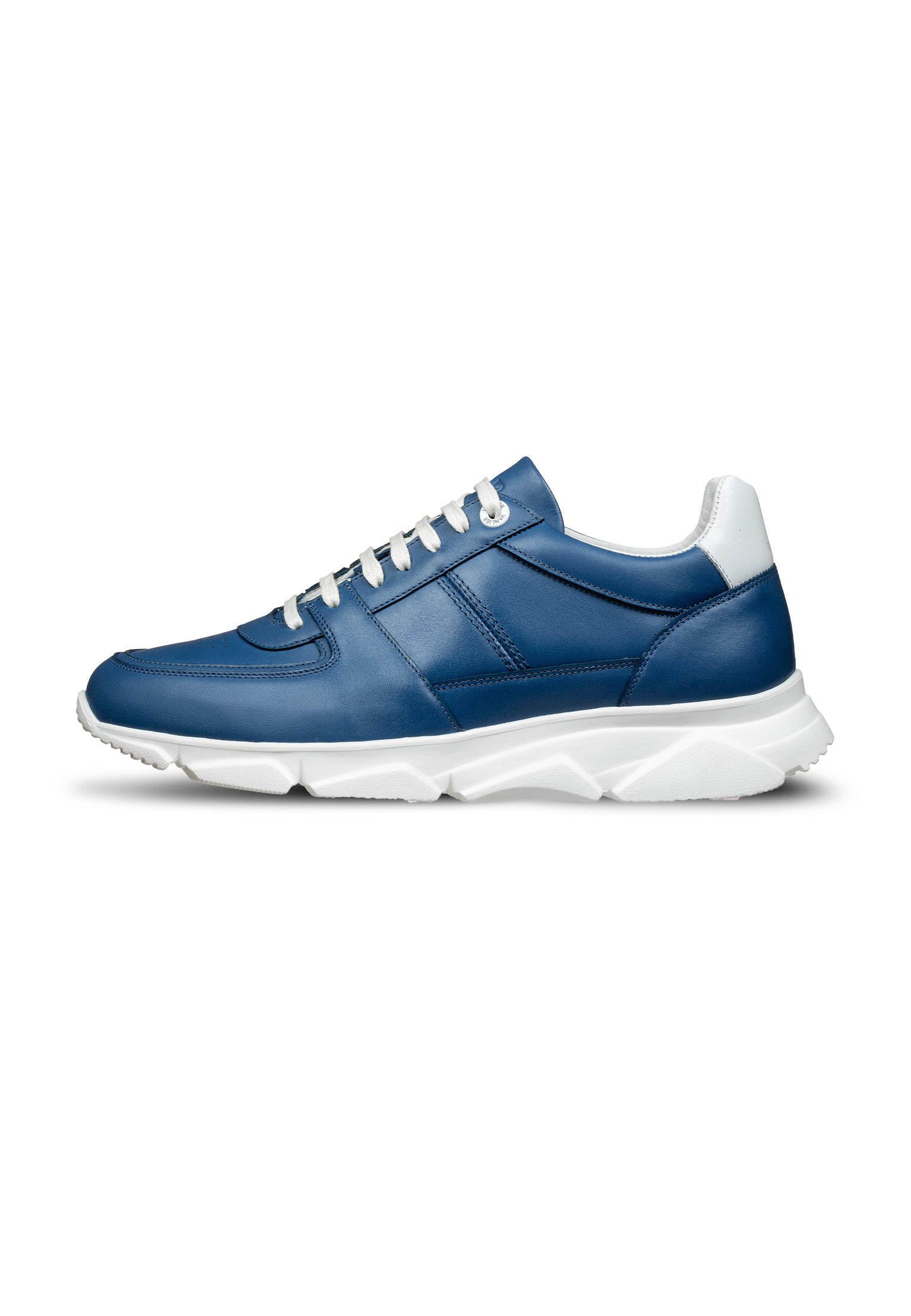 Blue smooth leather Luca sneaker