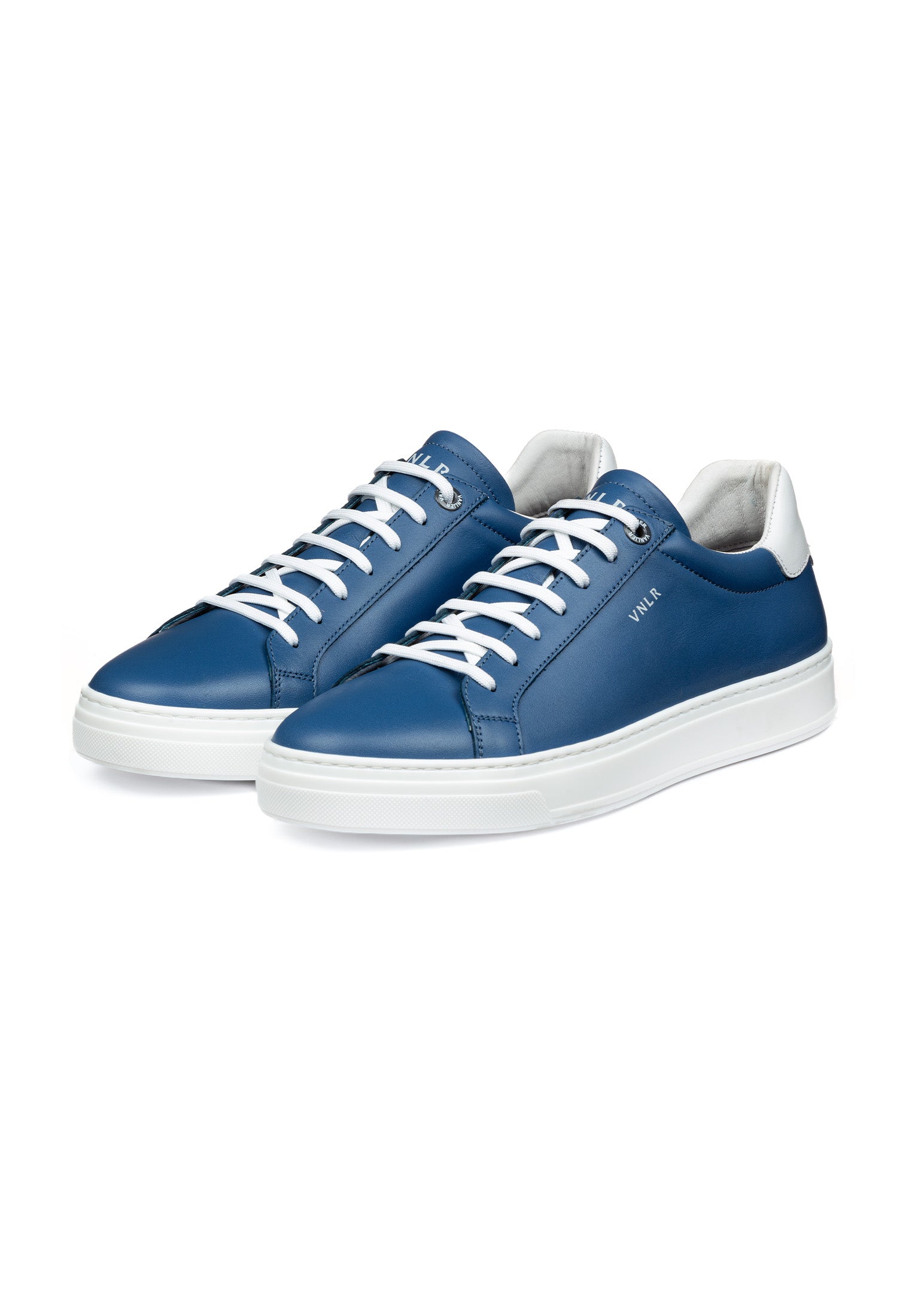 Blauw gladleren Barossa sneaker