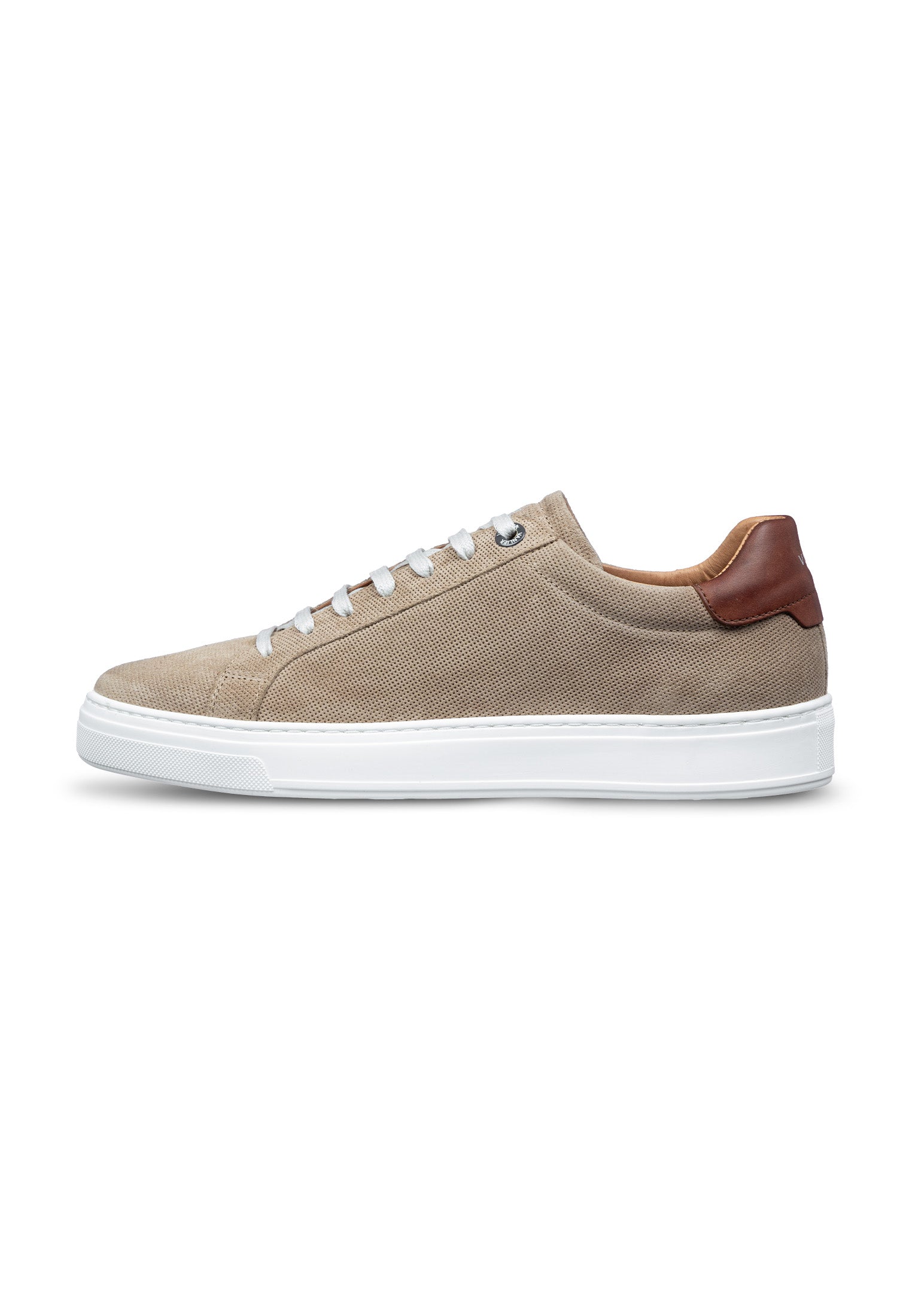 Licht Taupe suède Barossa sneaker