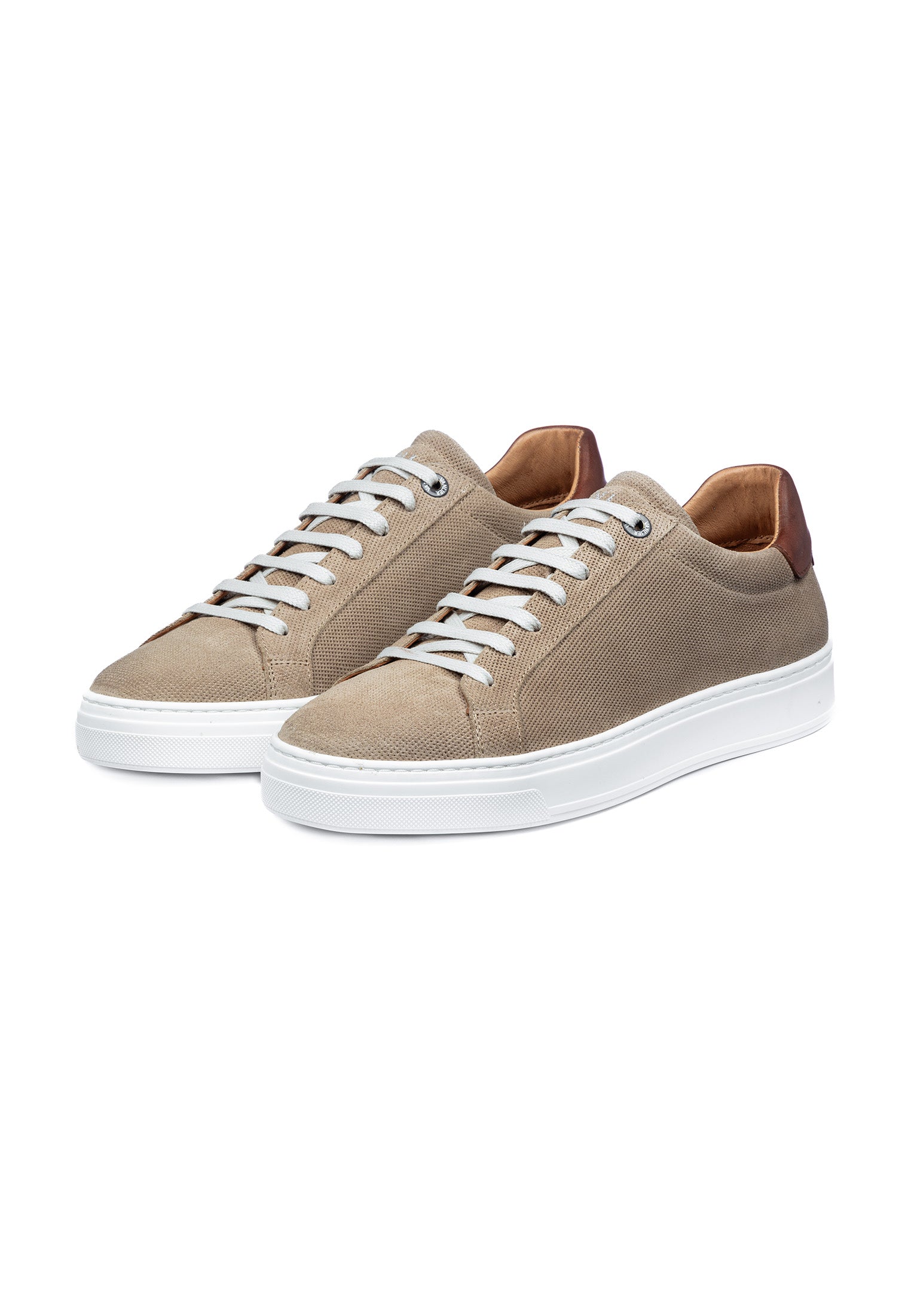 Licht Taupe suède Barossa sneaker