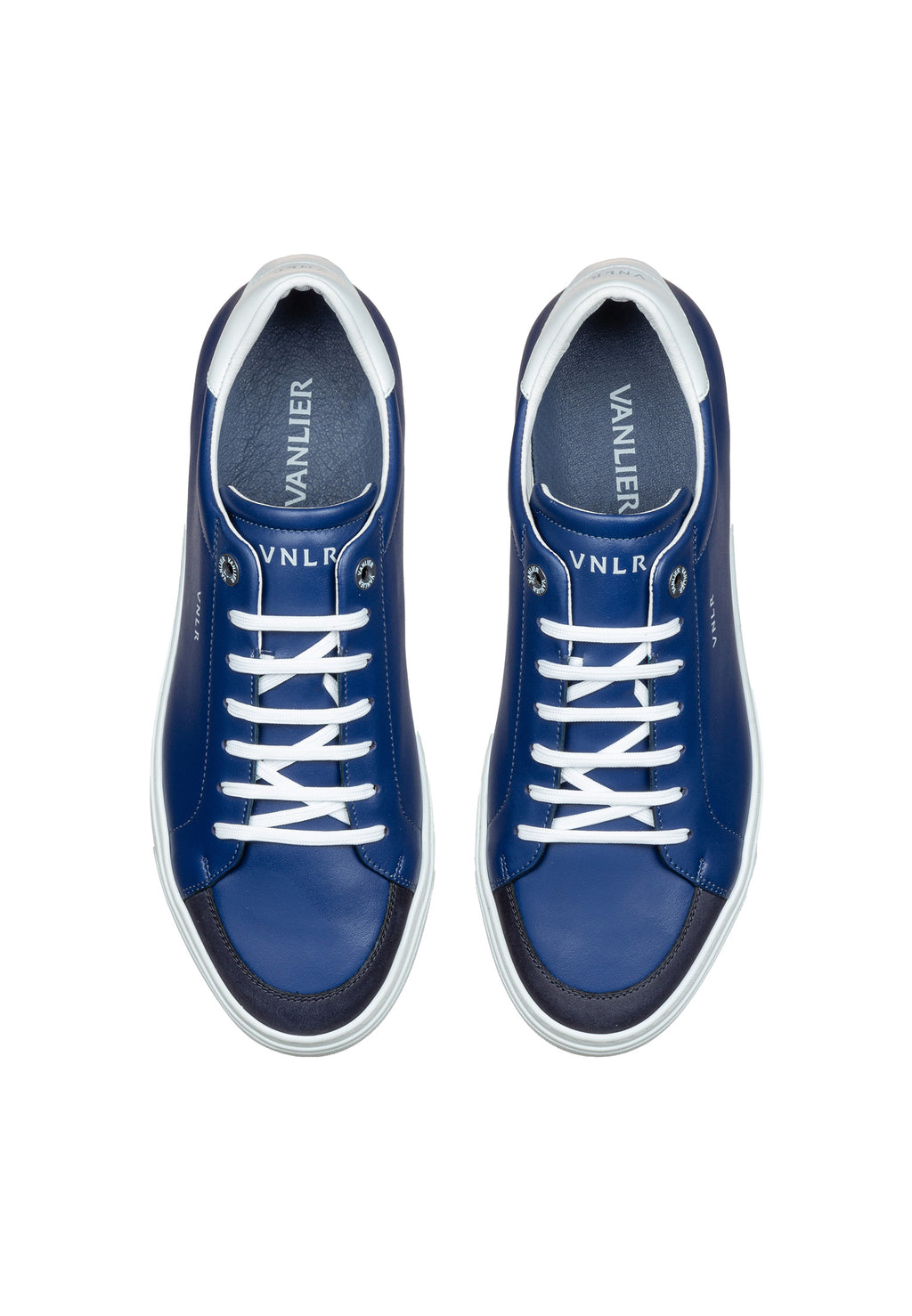 Blue smooth leather Barossa sneaker