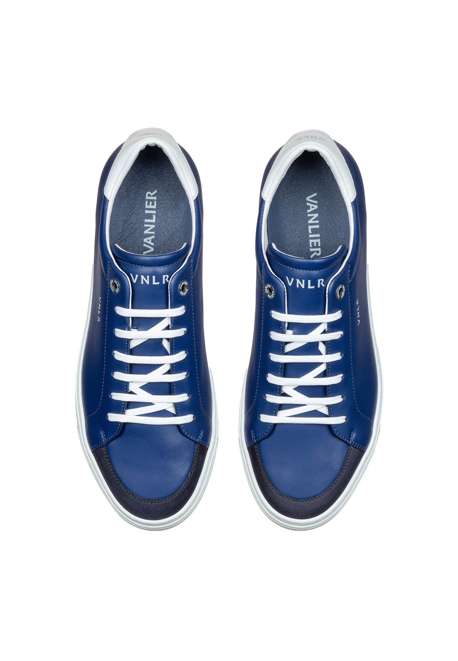 Blue smooth leather Barossa sneaker