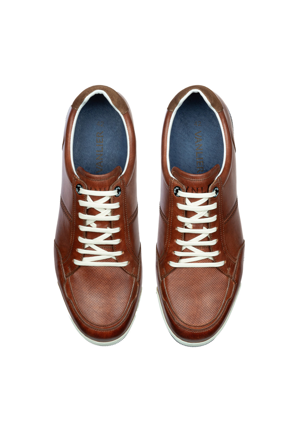Light cognac smooth leather Magnus sneaker