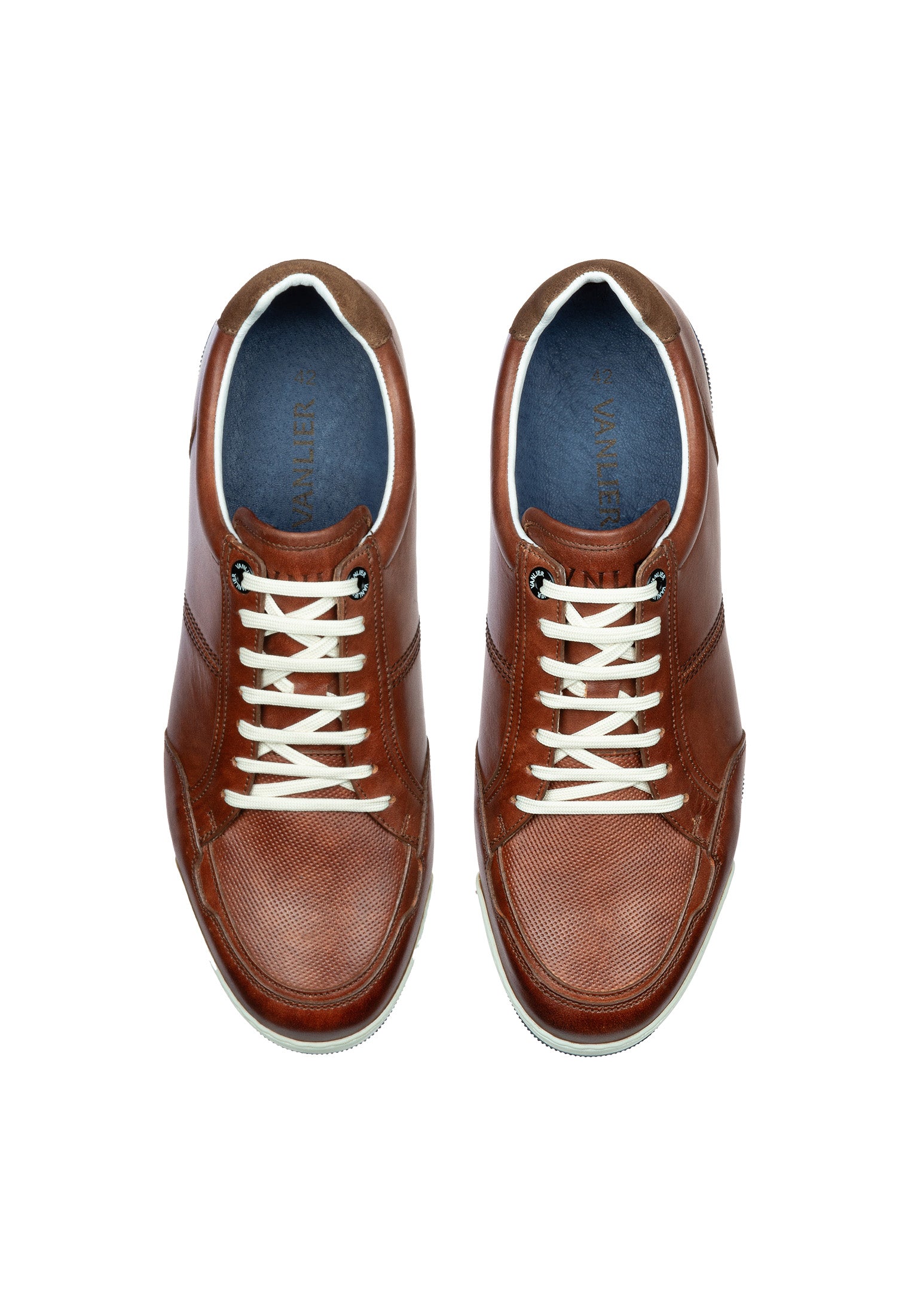 Light cognac smooth leather Magnus sneaker