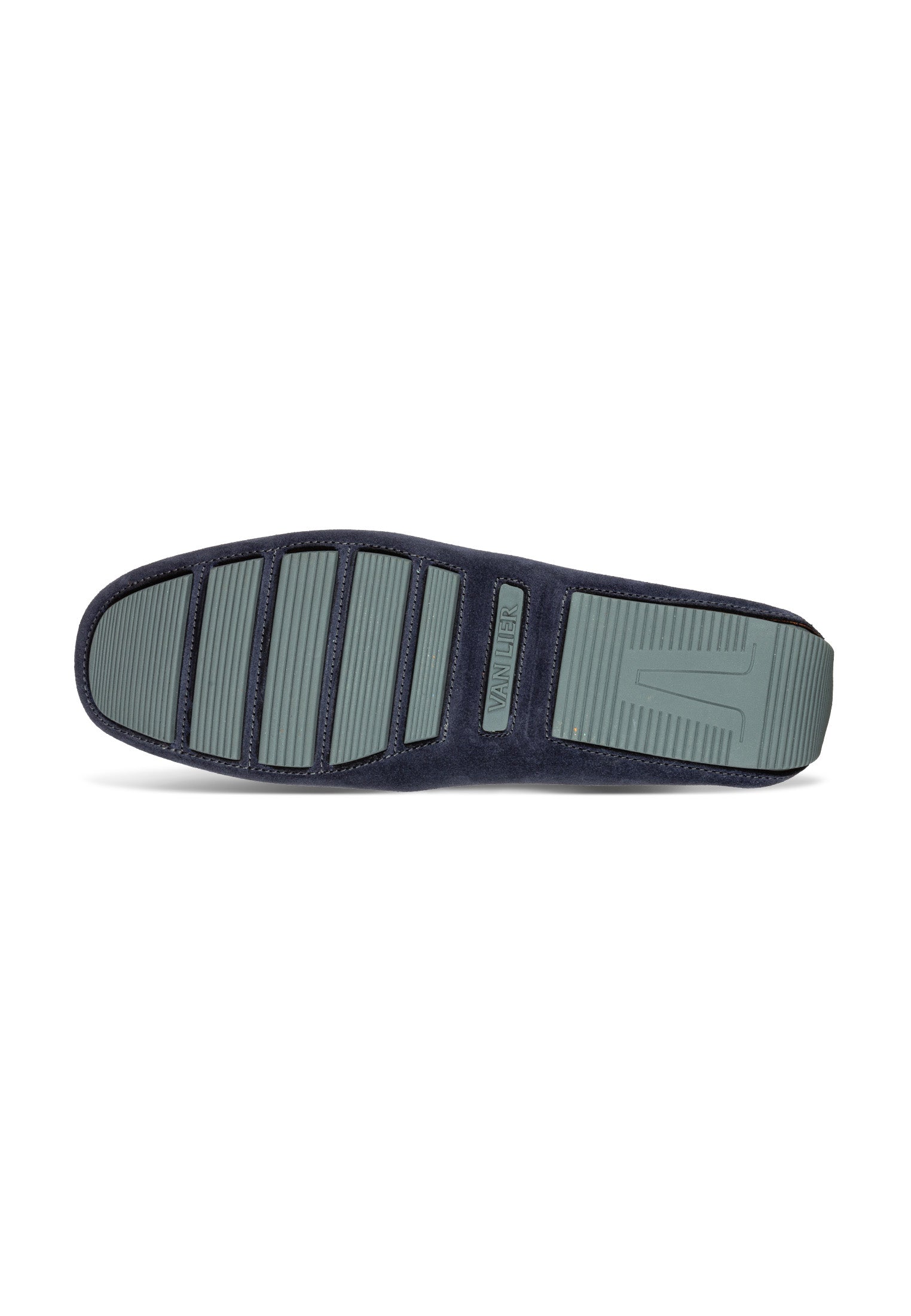Navy blauw suède Mocassin