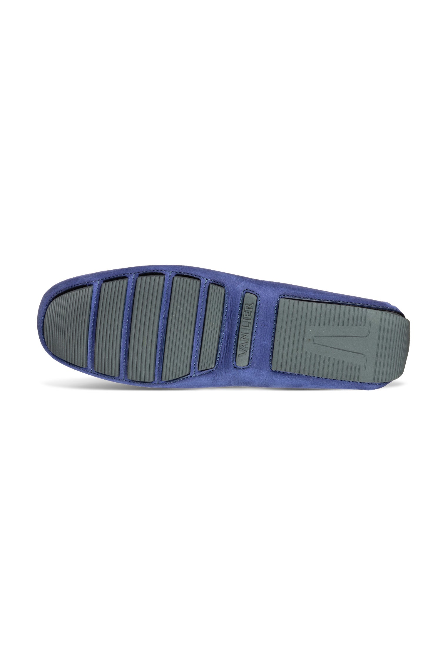 Blauw nubuck Mocassin
