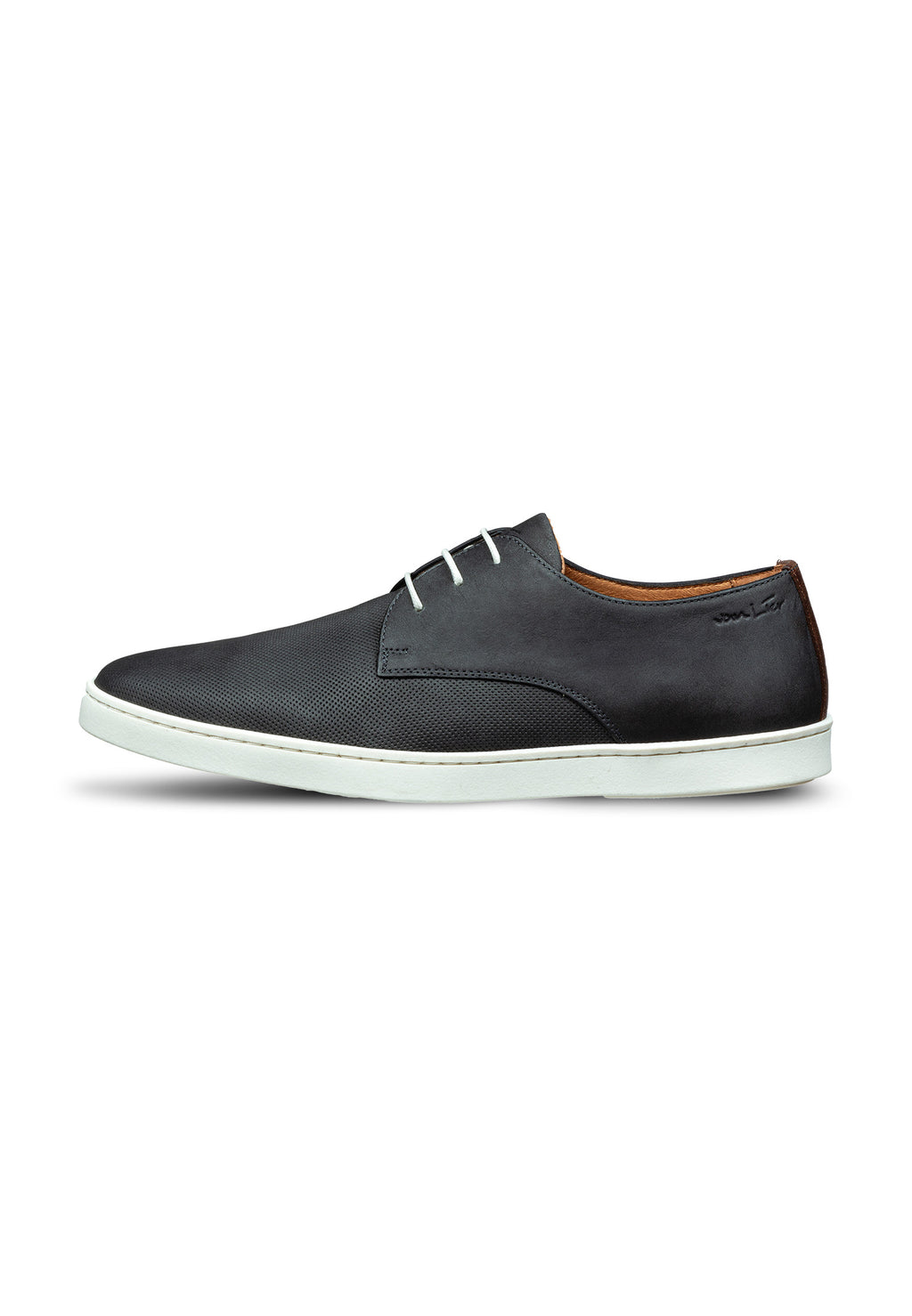 Anthracite gray nubuck Lugano lace-up shoe