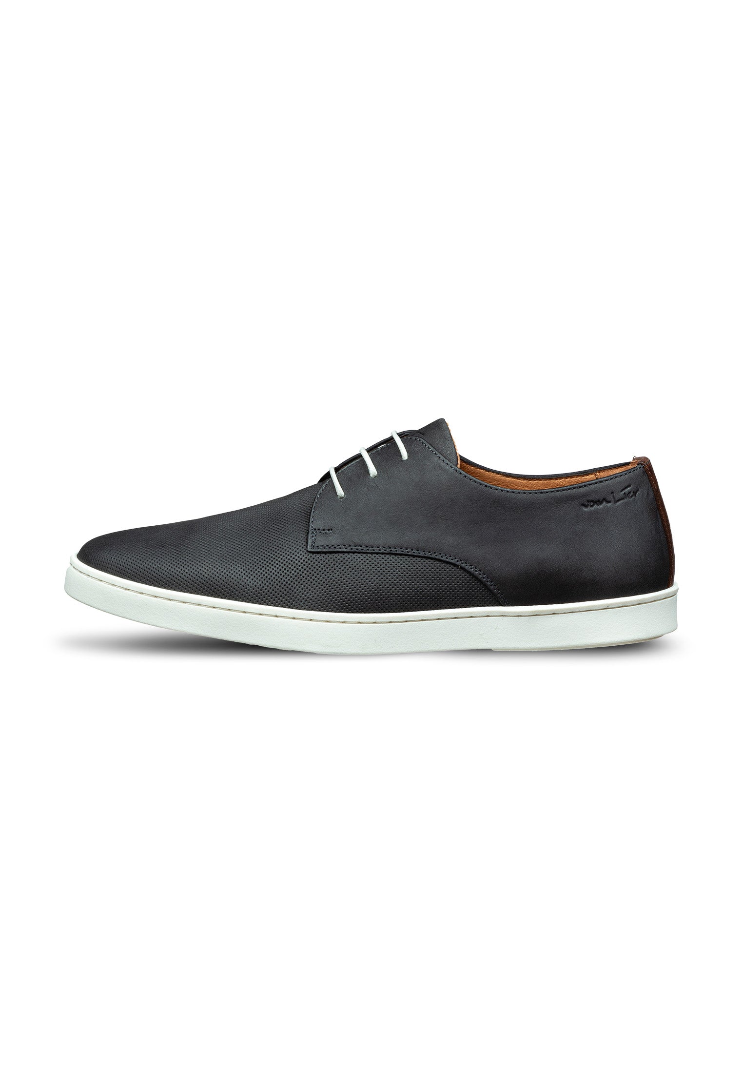 Anthracite gray nubuck Lugano lace-up shoe
