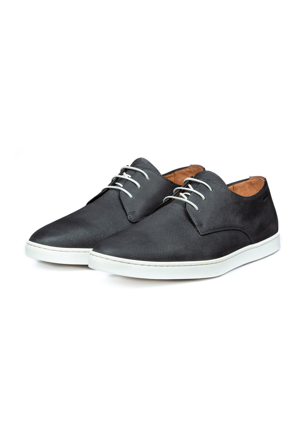 Anthracite gray nubuck Lugano lace-up shoe