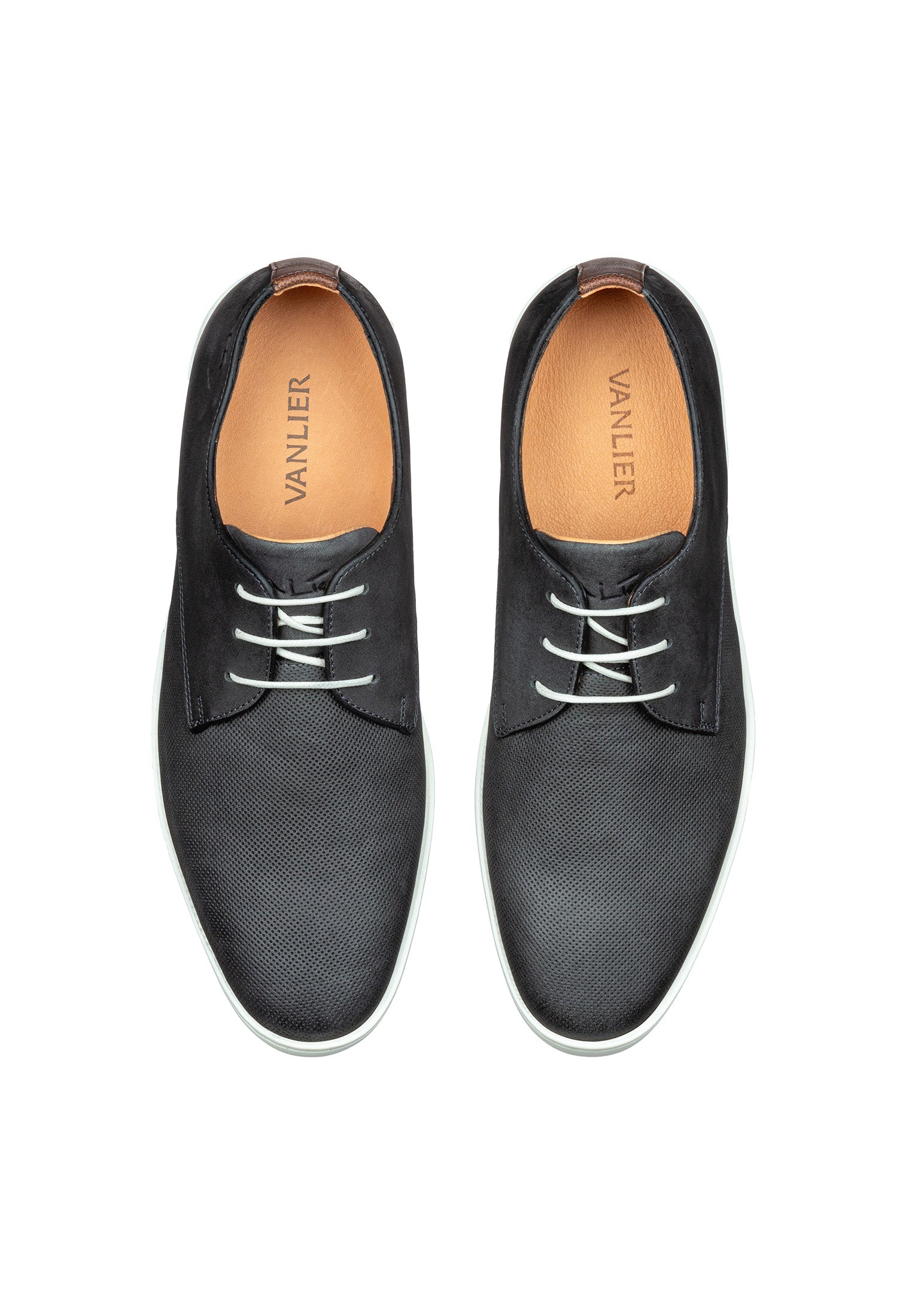 Anthracite gray nubuck Lugano lace-up shoe
