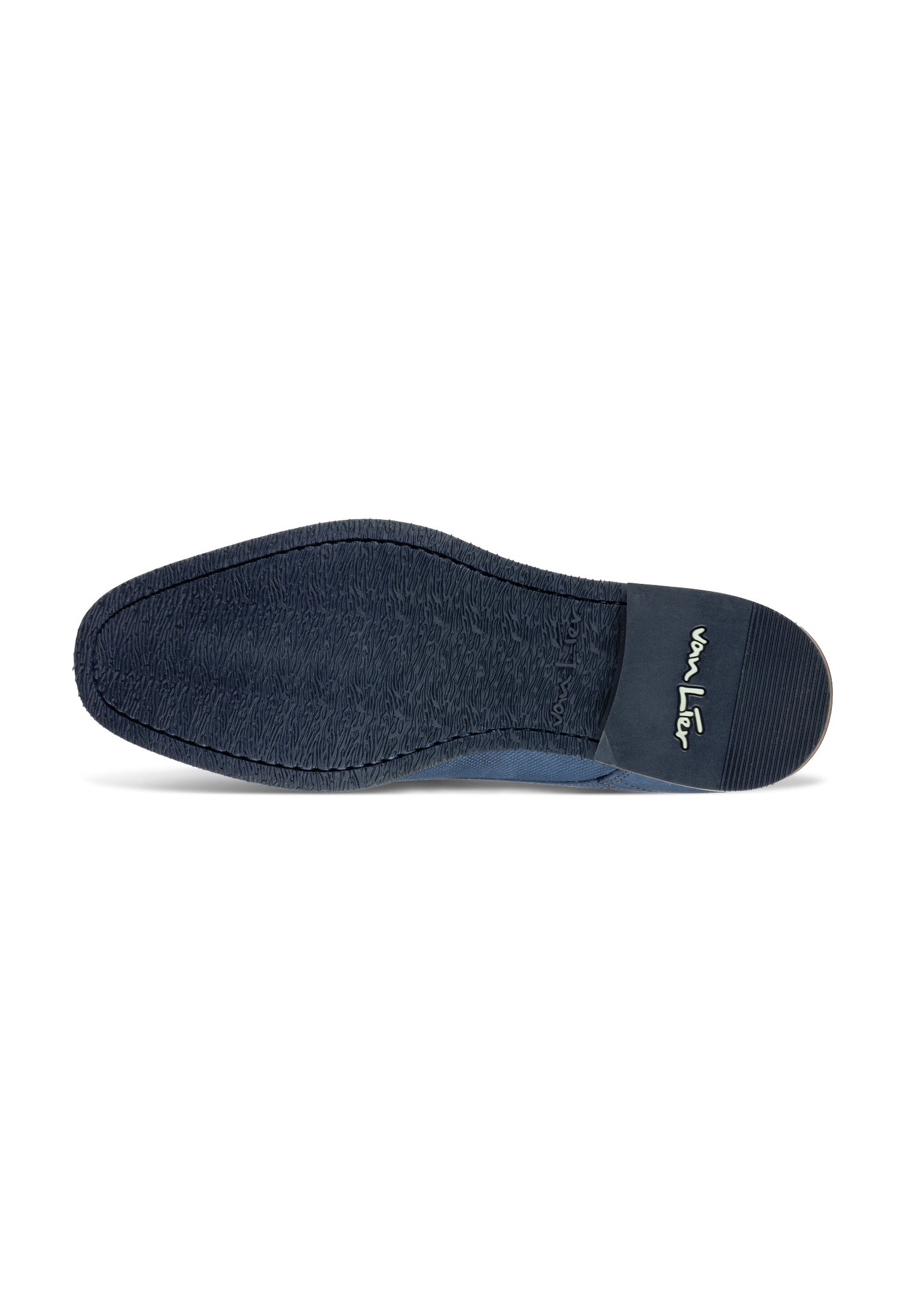 Blauw nubuck Amalfi halfhoge veterschoen