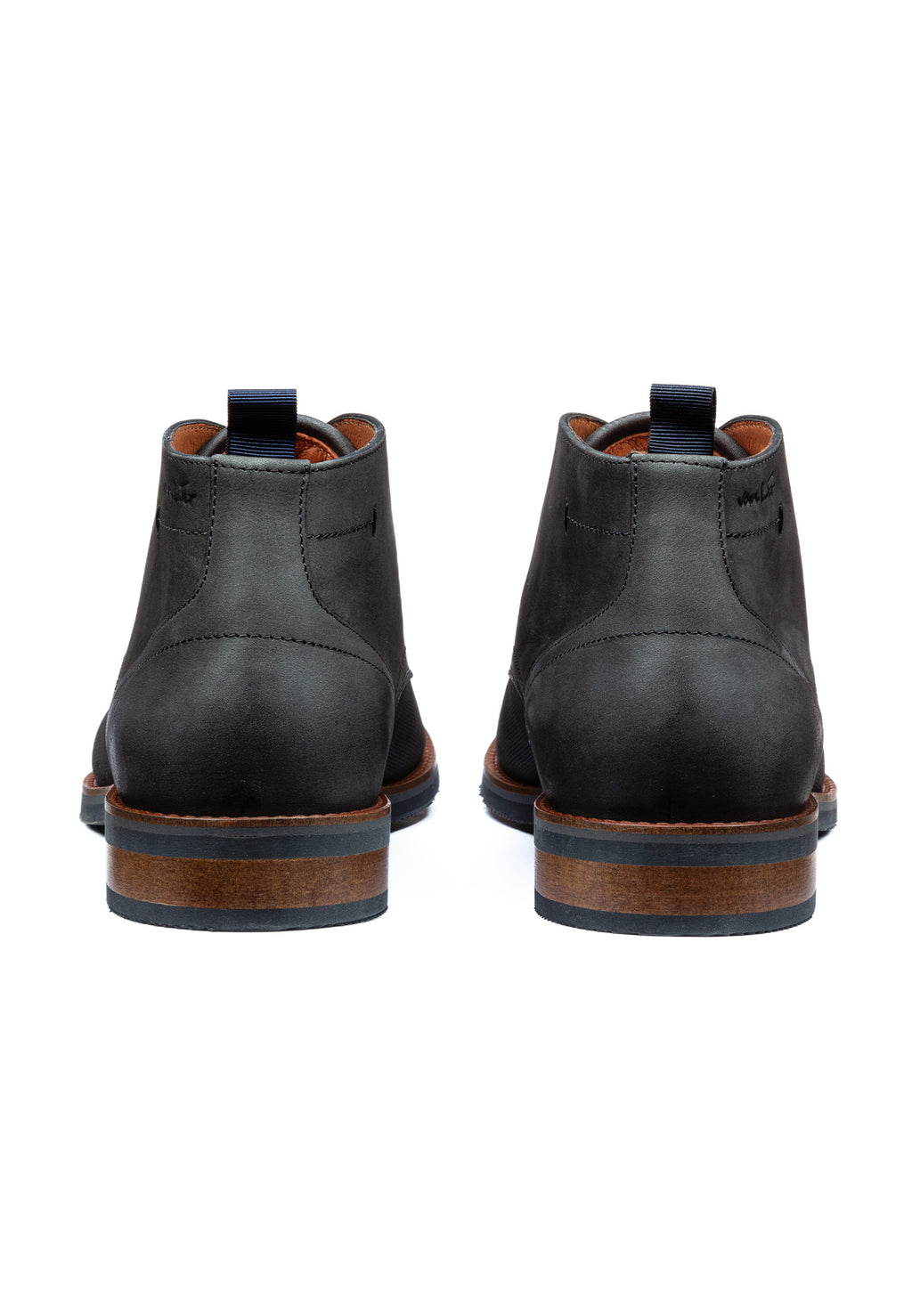 Antraciet grijs nubuck Amalfi halfhoge veterschoen
