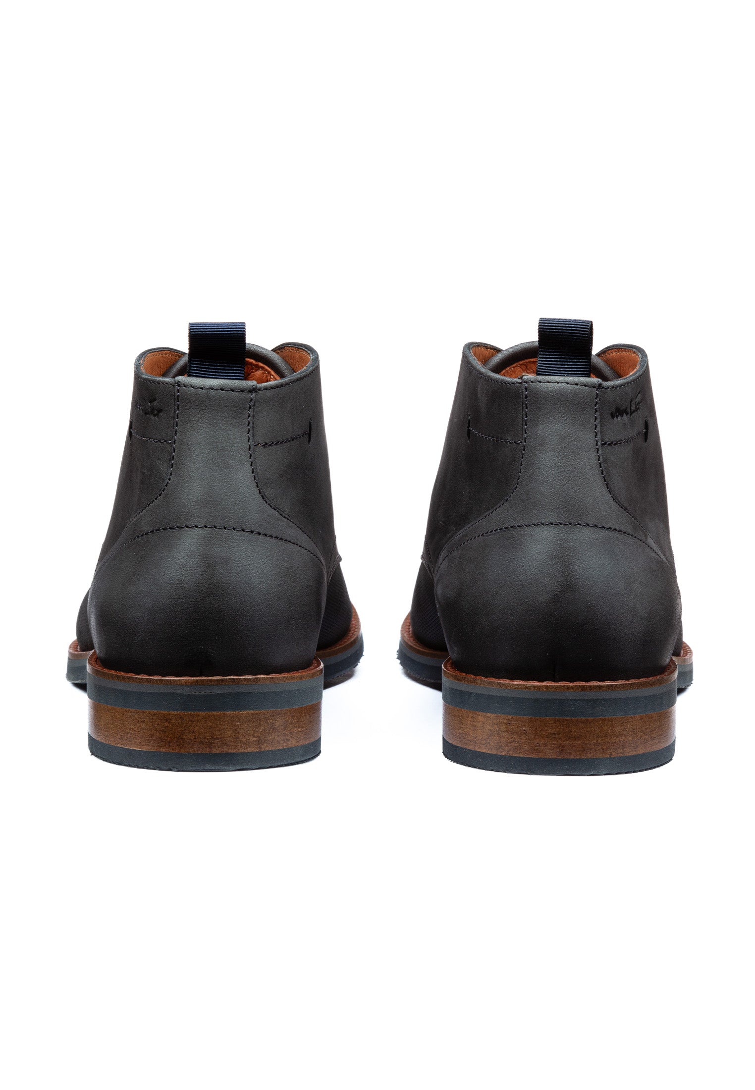 Antraciet grijs nubuck Amalfi halfhoge veterschoen