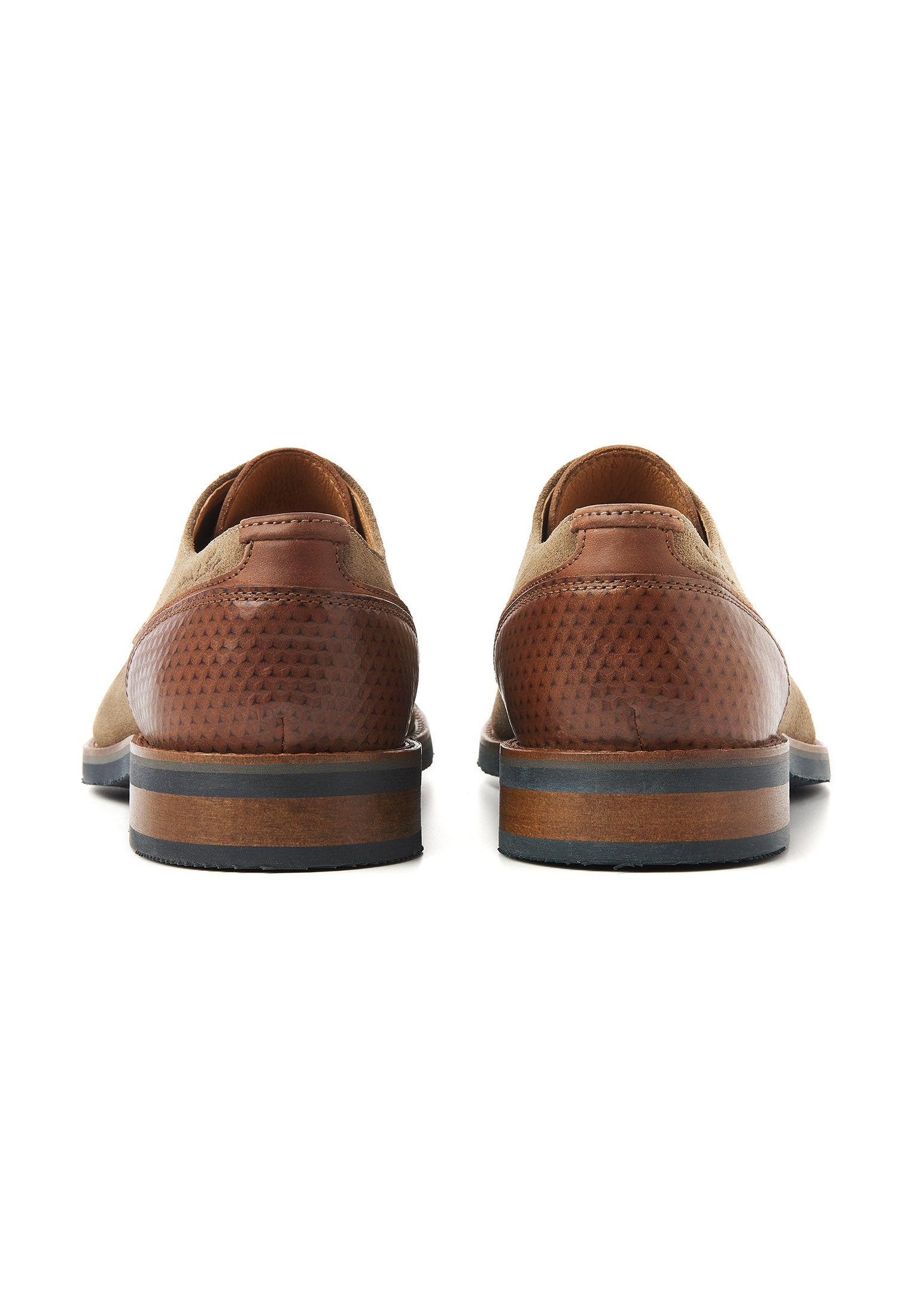 Taupe suede Amalfi lace-up shoe – VANLIER