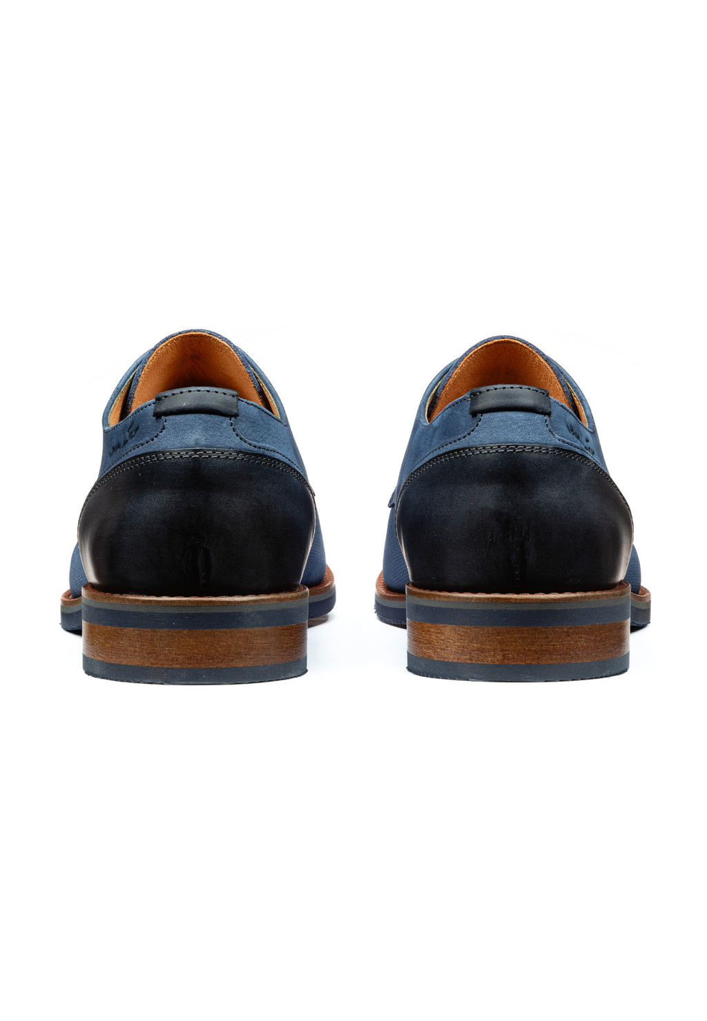 Blauw nubuck Amalfi veterschoen