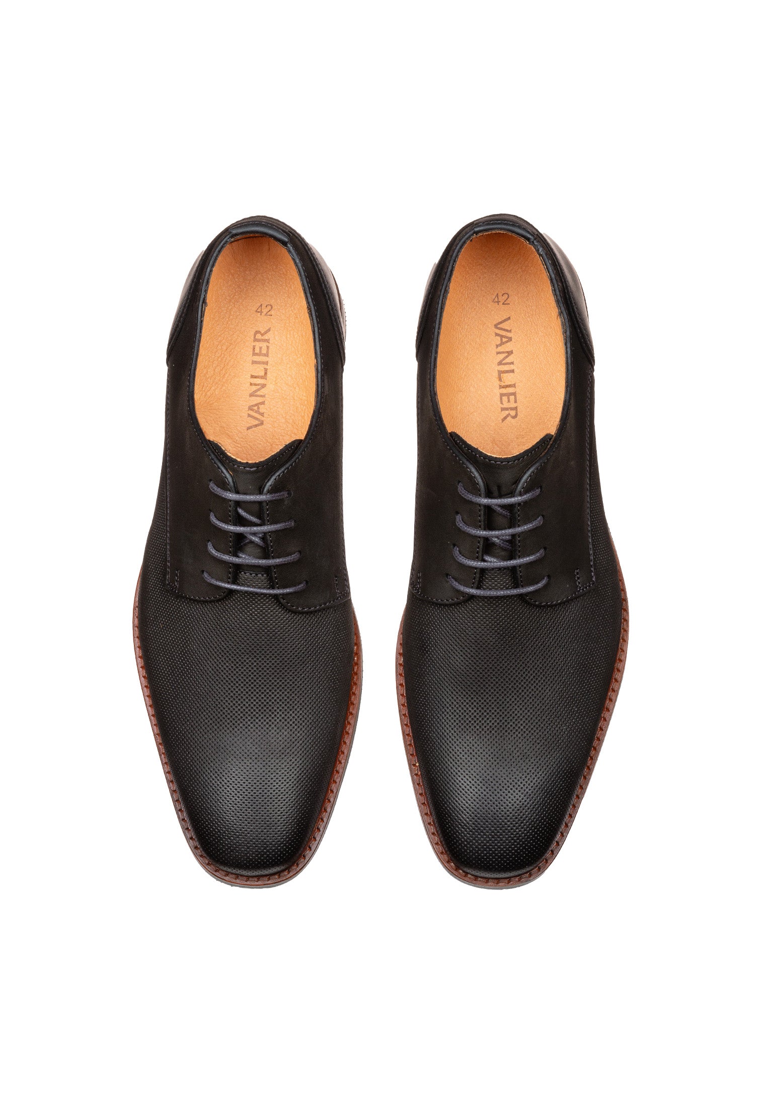 Antraciet grijs nubuck Amalfi veterschoen