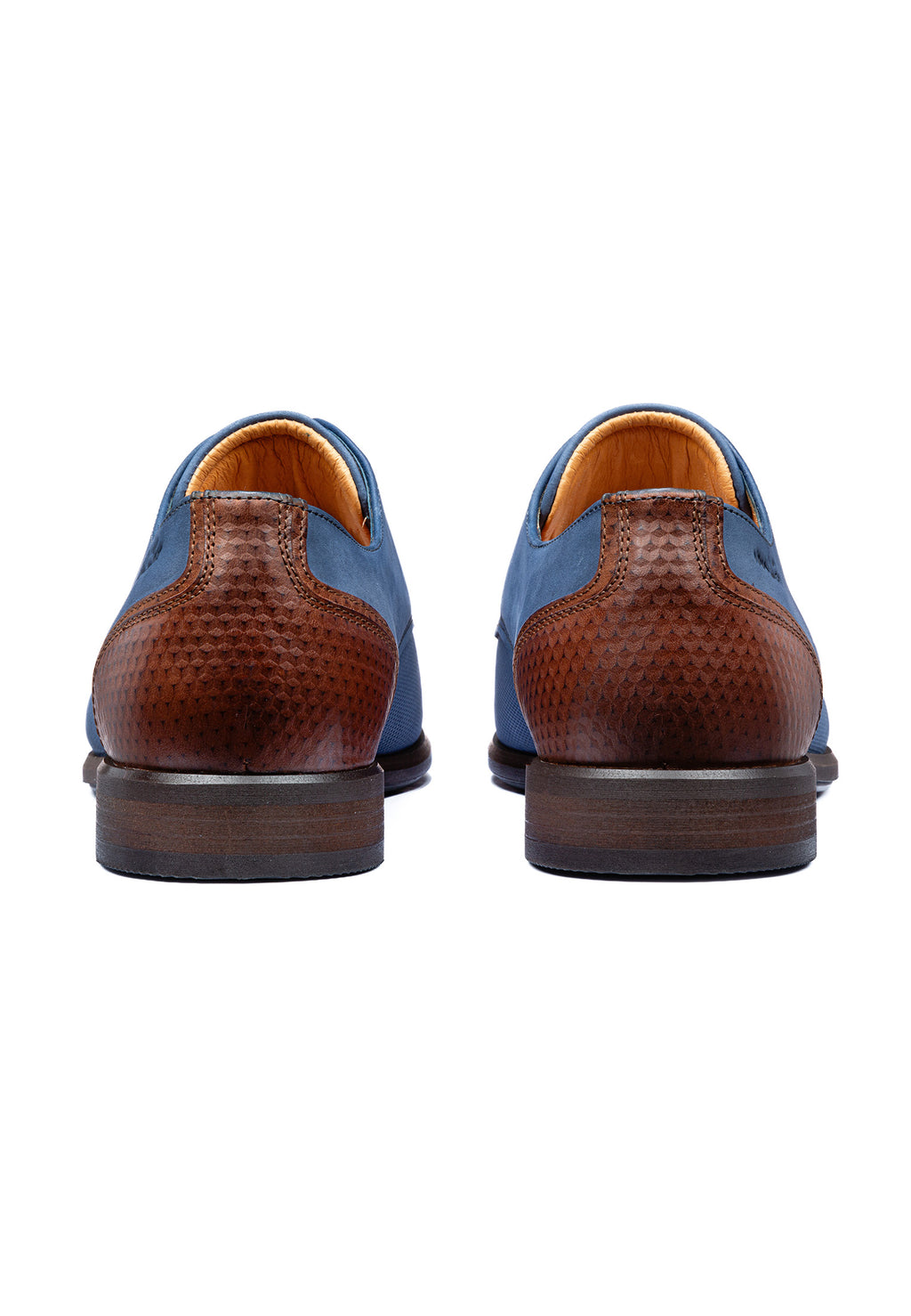 Navy blauw nubuck Erasmo veterschoen