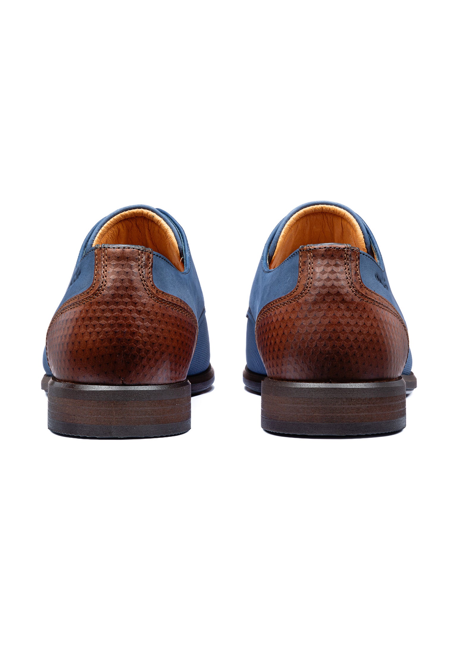 Navy blauw nubuck Erasmo veterschoen