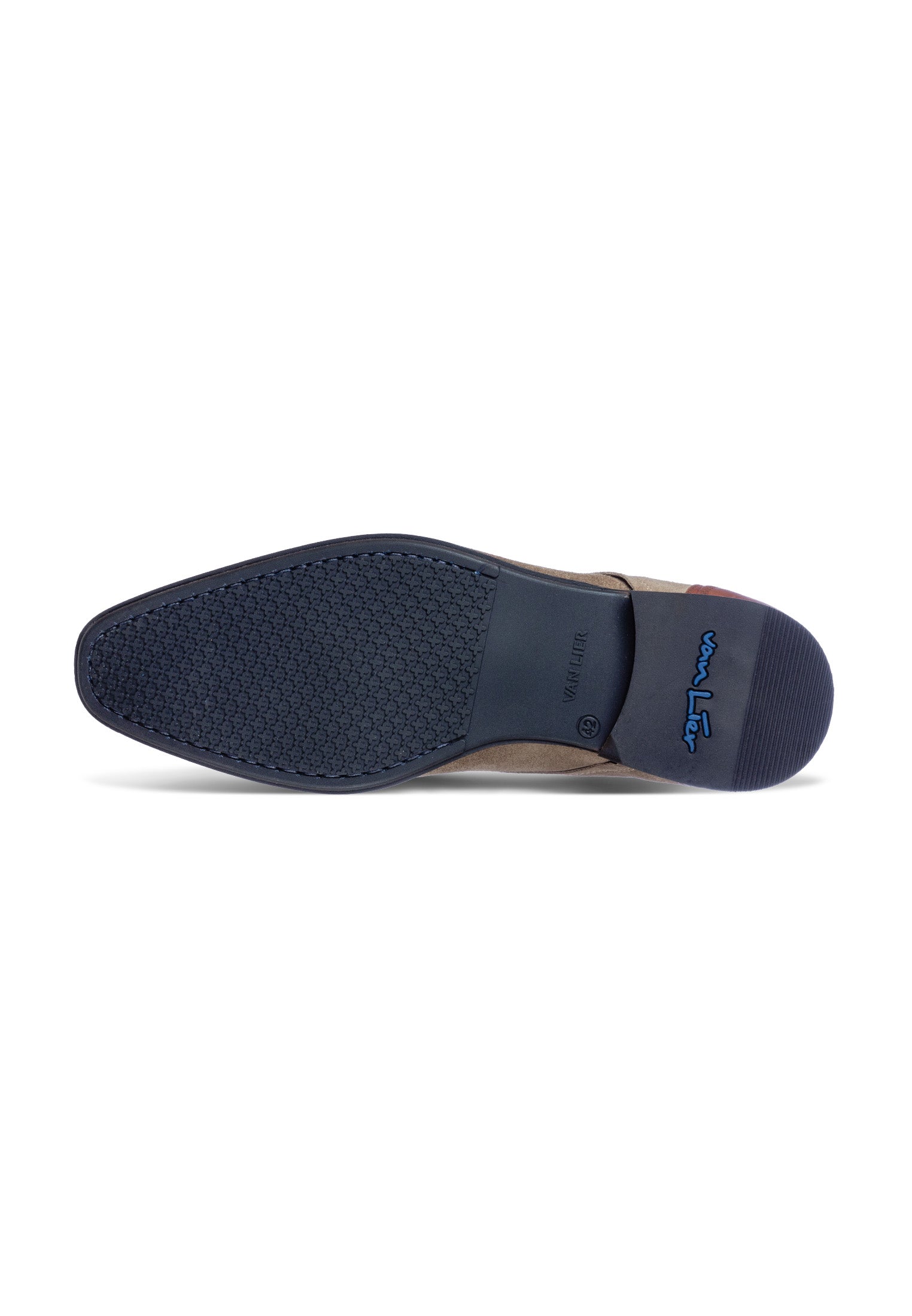 Taupe suède Erasmo veterschoen
